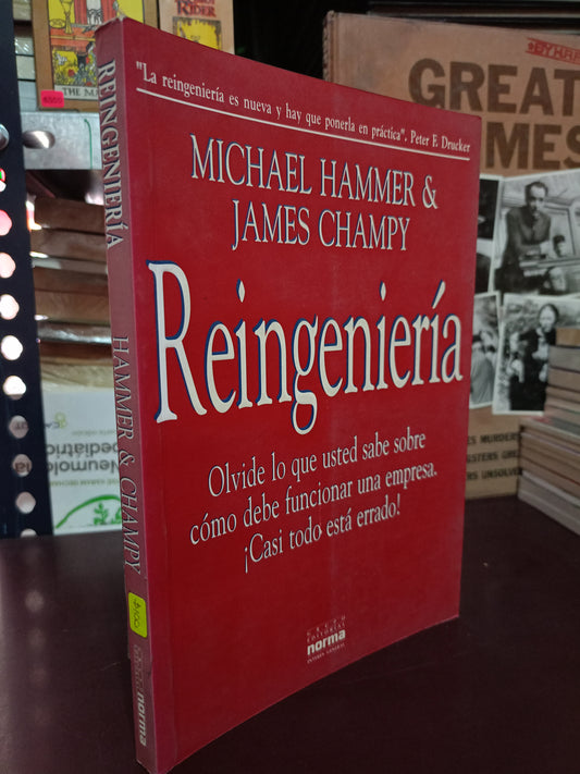 REINGENIERÍA POR MICHAEL HAMMER Y JAMES CHAMPY USADO SUPERACIÓN PERSONAL LITERARIO 305