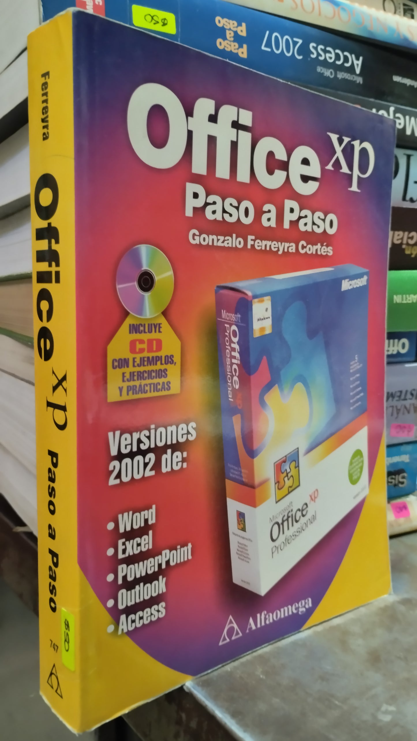 OFFICE XP PASO A PASO POR GONZALO FERREYRA CORTES LIBRO USADO COMPUTACION ALDAMA