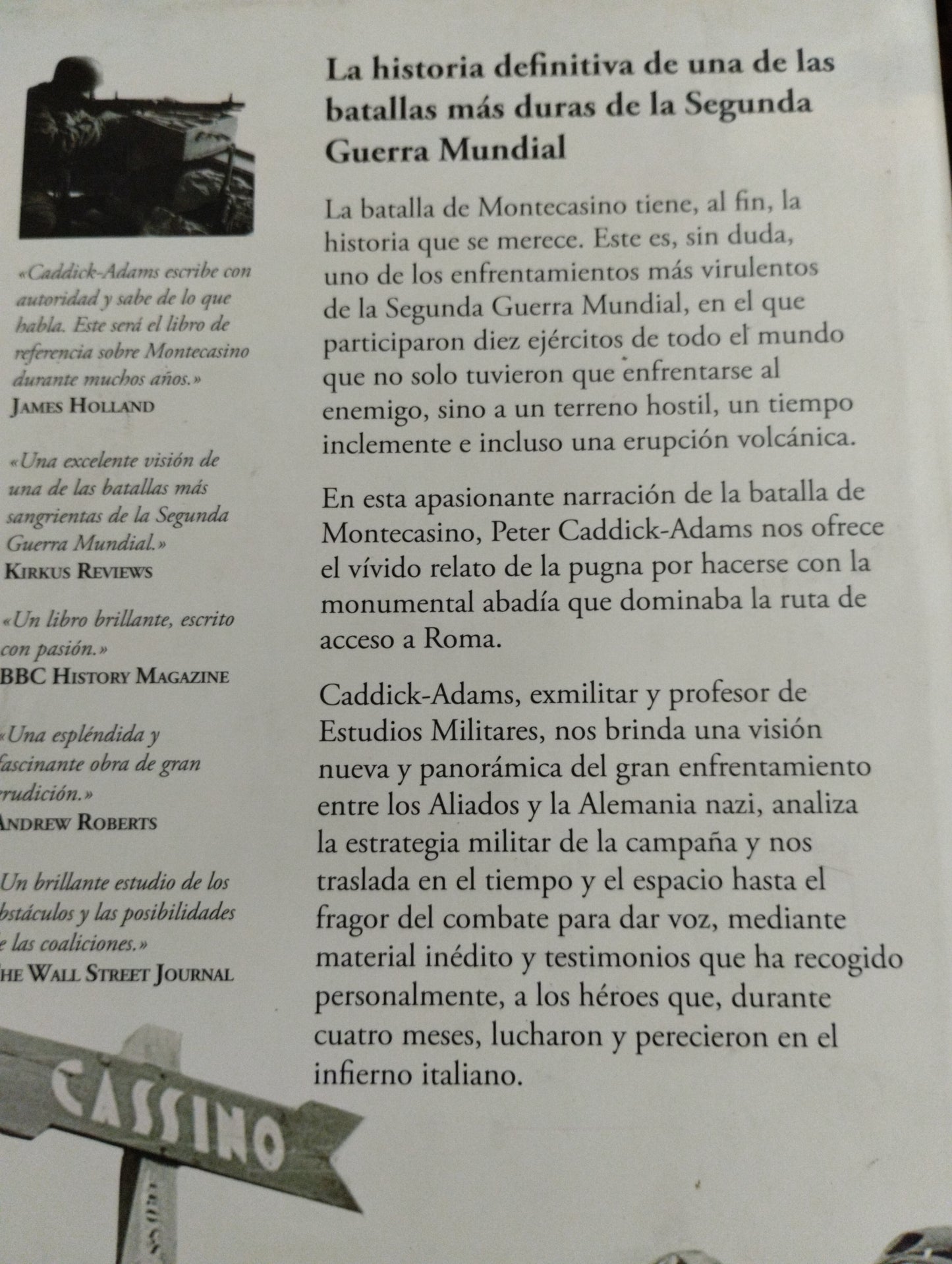 MONTECASINO DIEZ EJERCITOS EN EL INFIERNO POR PETER CADFICK ADAMS USADO HISTORIA ALDAMA EDITORIAL ATICO DE LIBROS PASTA DURA LIBRO EN BUEN ESTADO