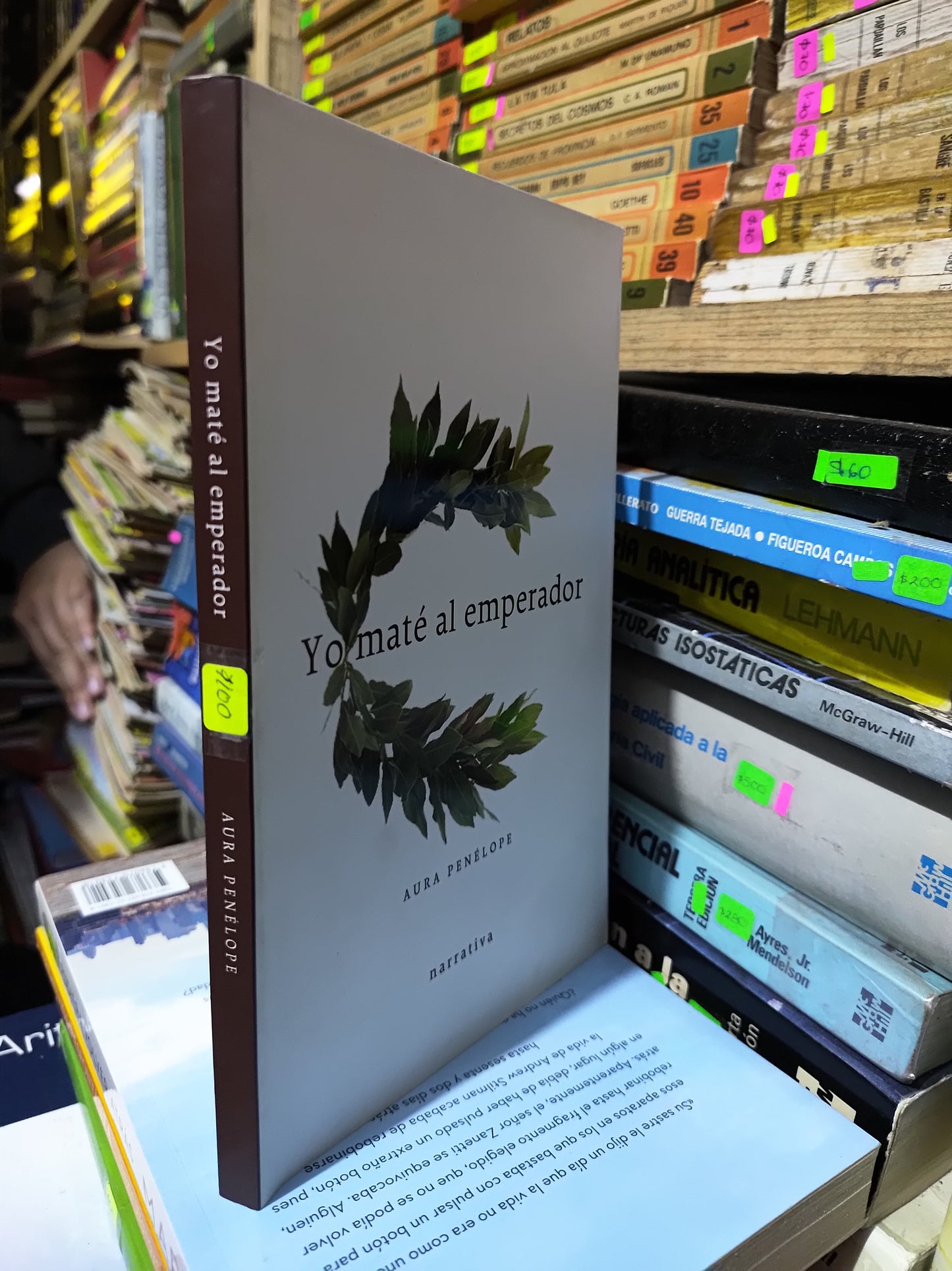 YO MATE AL EMPERADOR POR AURA PENELOPE USADO NOVELAS JUAREZ 507