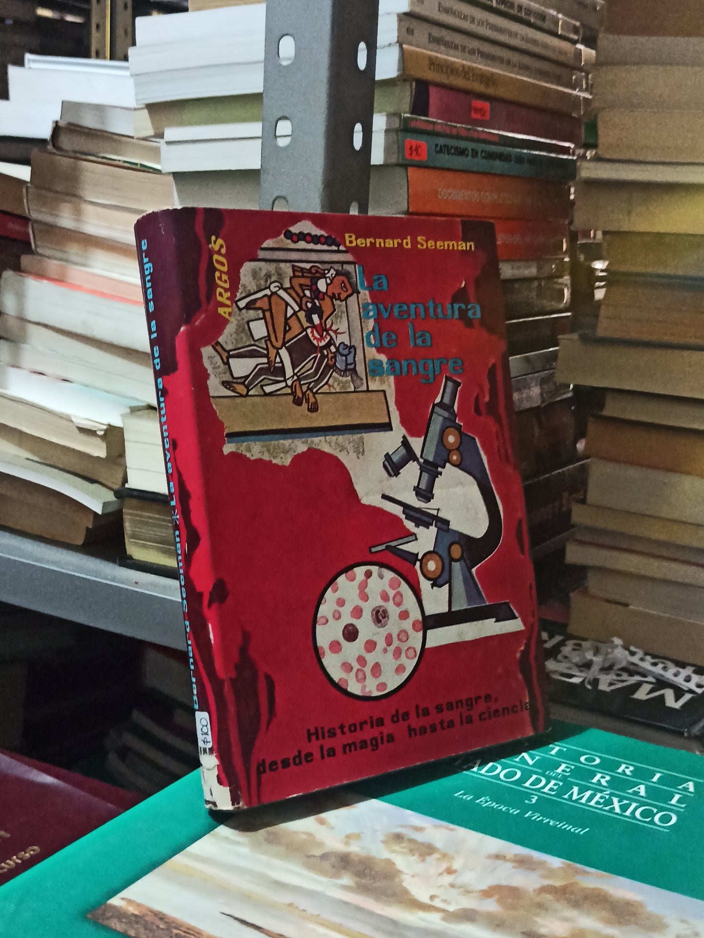 LA AVENTURA DE LA SANGRE POR BERNARD SEEMAN USADO NOVELAS JUÁREZ