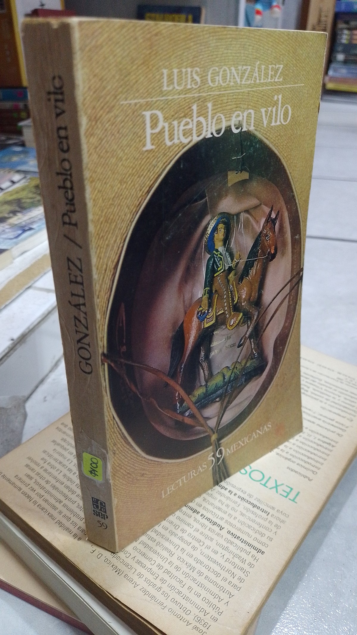 PUEBLO EN VILO POR LUIZ GONZALEZ USADO NOVELA JUAREZ 515