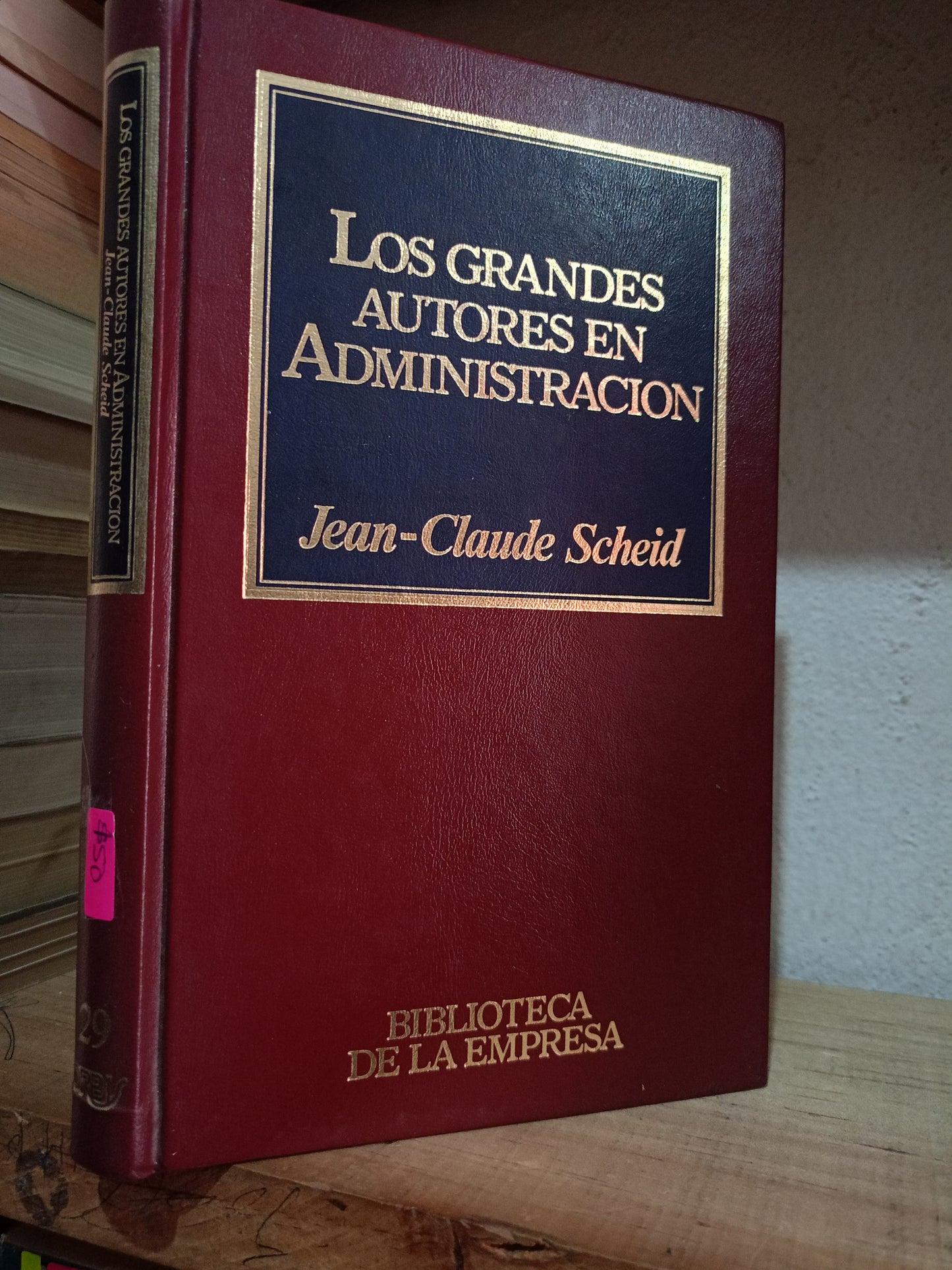 LOS GRANDES AUTORES EN ADMINISTRACION POR JEAN CLAUDE SCHEID USADO ADMIN LITERARIO 305
