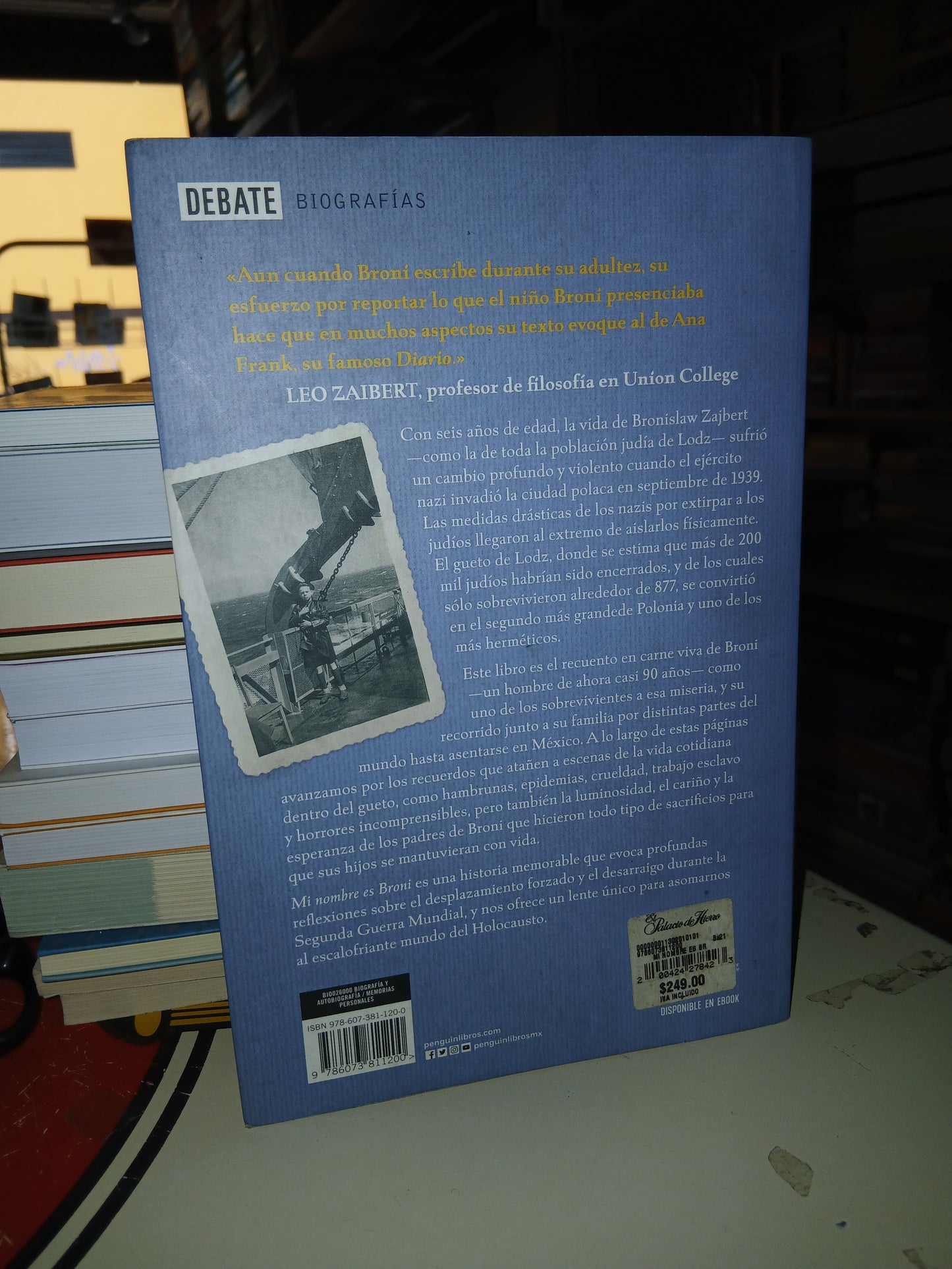 MI NOMBRE ES BRONI POR BRONISLAW ZAJBERT USADO NOVELA LITERARIO 207