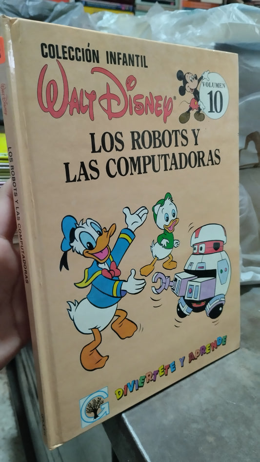 LOS ROBOTS Y LAS COMPUTADORAS POR EDITORIAL GROLIER LIBRO USADO INFANTIL ALDAMA