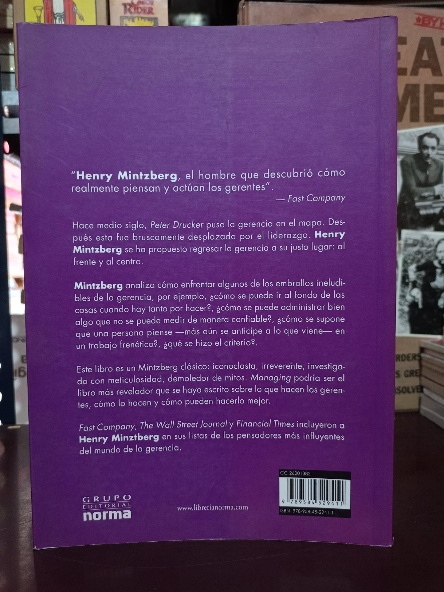 MANAGING POR HENRY MINTZBERG USADO SUPERACIÓN PERSONAL LITERARIO 305
