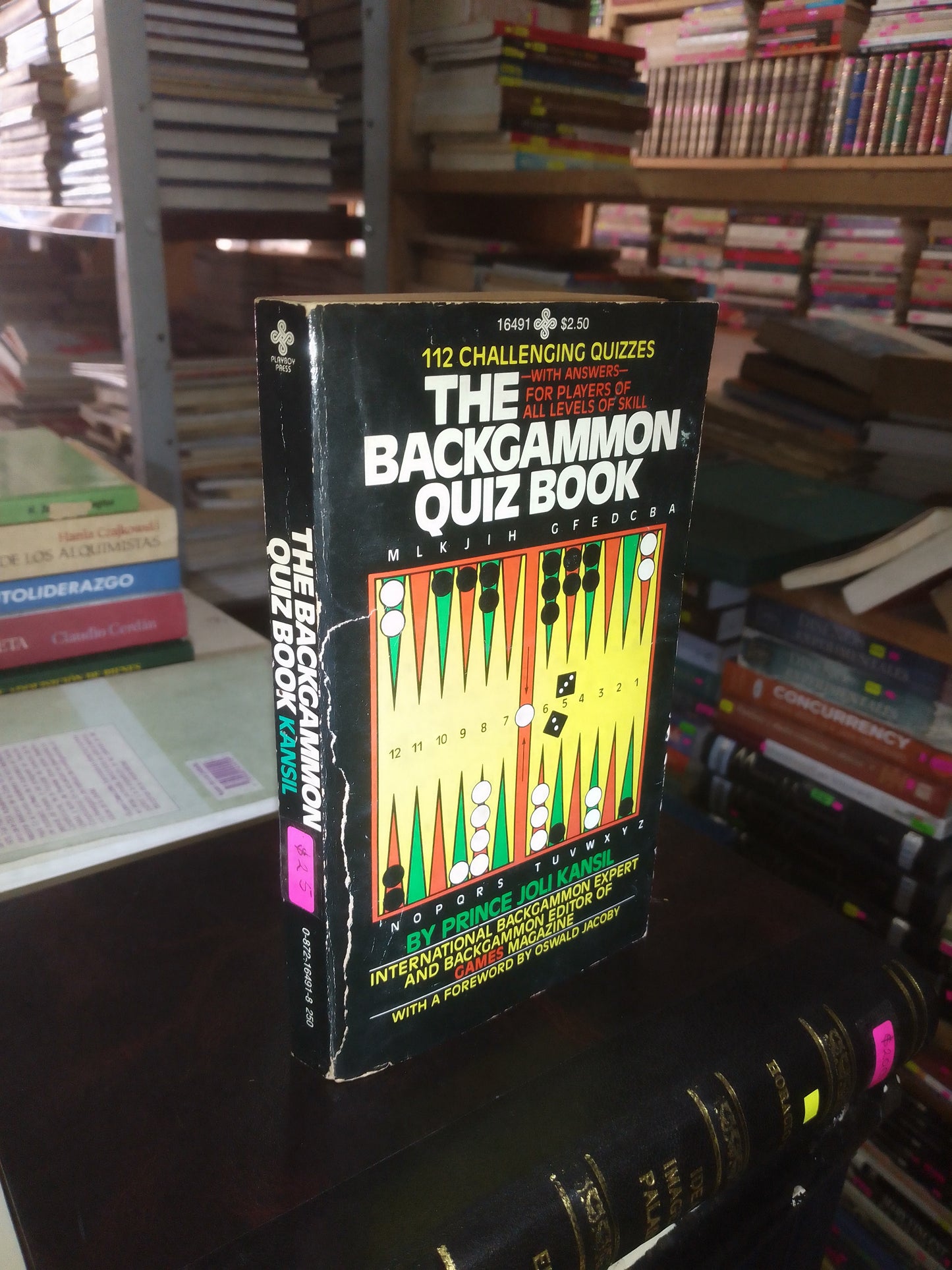 THE BACKGAMMON QUIZ BOOK POR PRINCE JOLI KANSIL USADO IDIOMAS LITERARIO 207