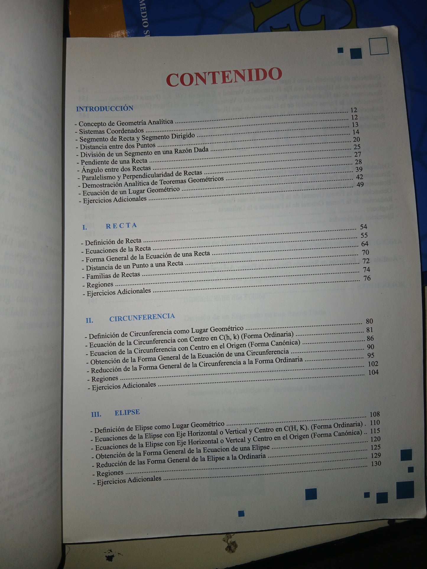 TERCER SEMESTRE GEOMETRÍA ANALÍTICA (VARIOS AUTORES) USADO GEOMETRÍA LITERARIO 207