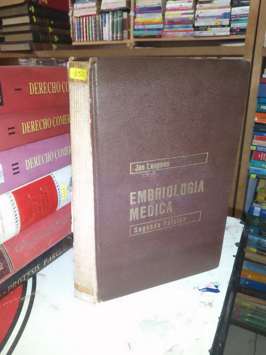 EMBRIOLOGÍA MEDICA POR JAN LANGMAN USADO MEDICINA LITERARIO 207