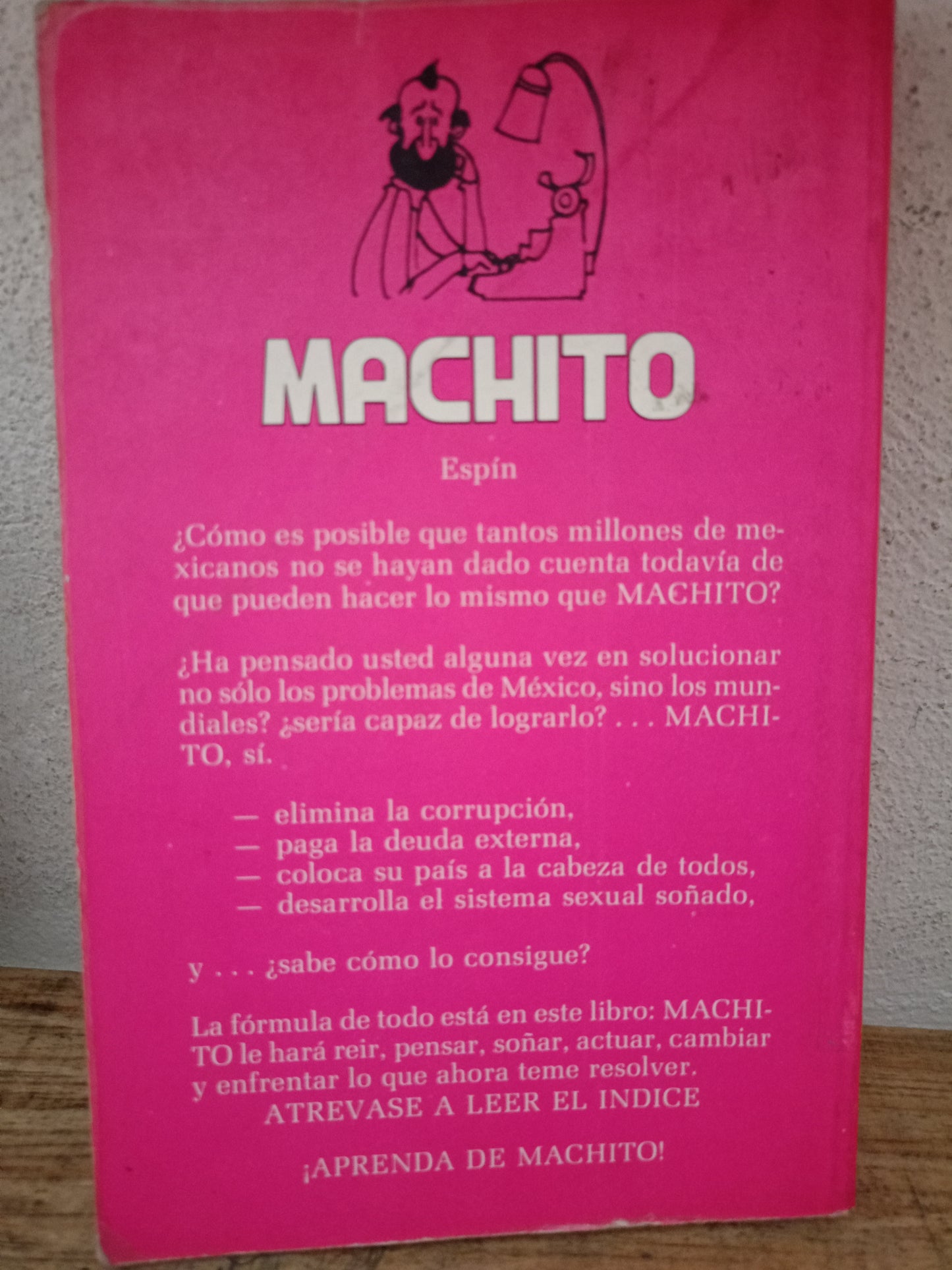 MACHITO ESPIN USADO NOVELA LITERARIO 305