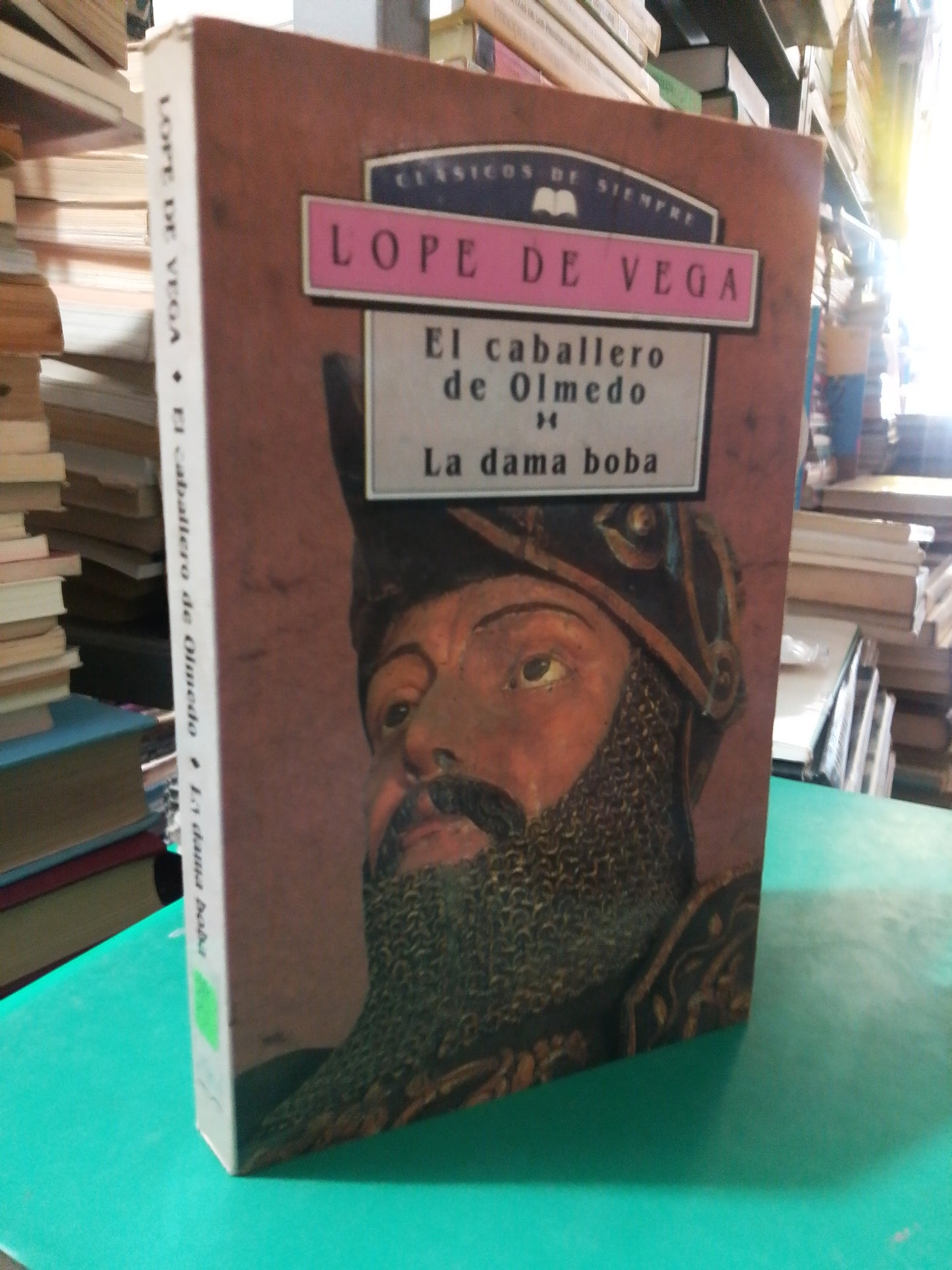 EL CABALLERO DE OLMEDO , LA DAMA BOBA POR LOPE DE VEGA USADO NOVELA JUAREZ