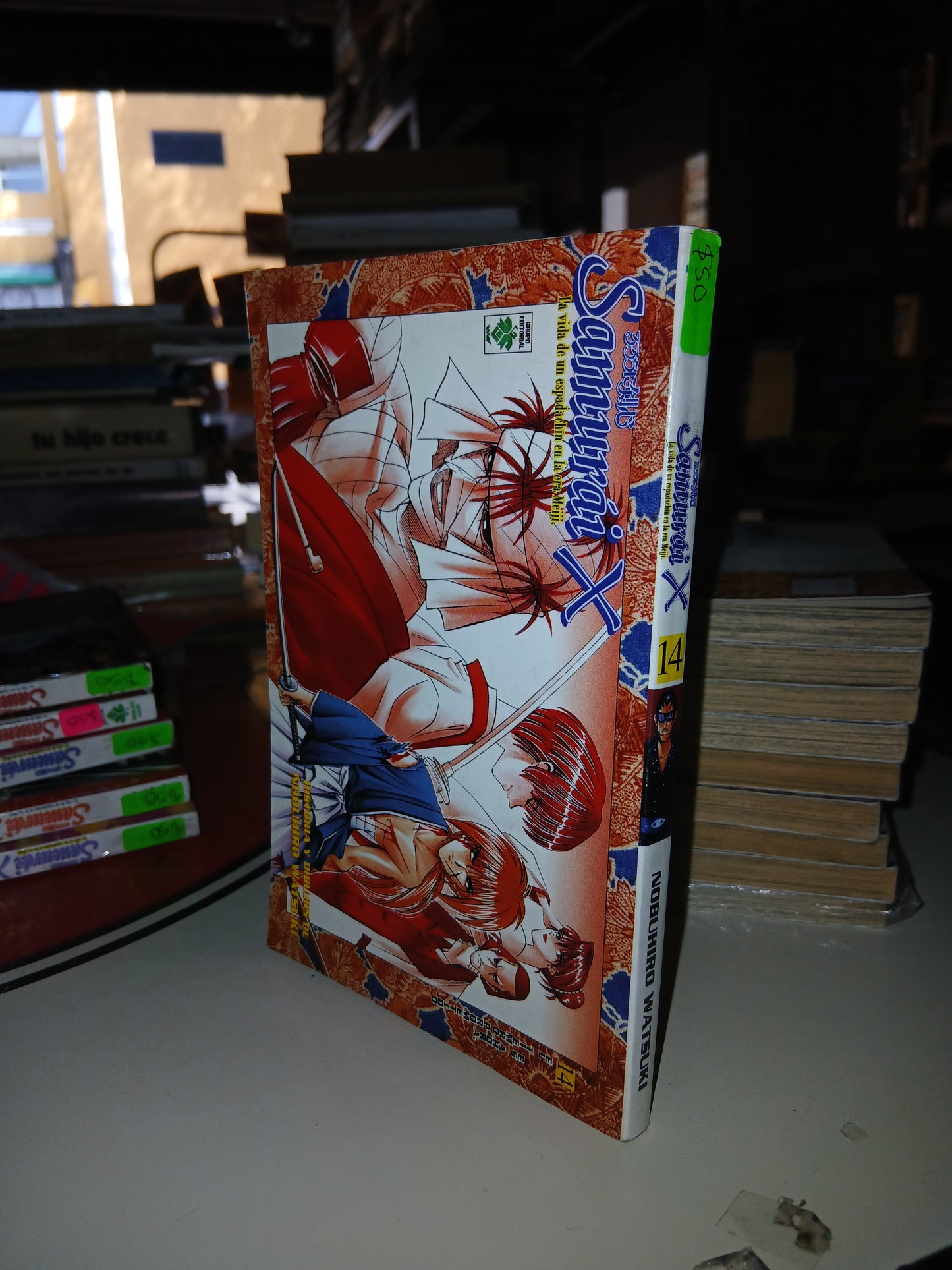 SAMURÁI X 14: EL TIEMPO PROMETIDO ES AHORA POR NOBUHIRO WATSUKI USADO MANGA LITERARIO 207