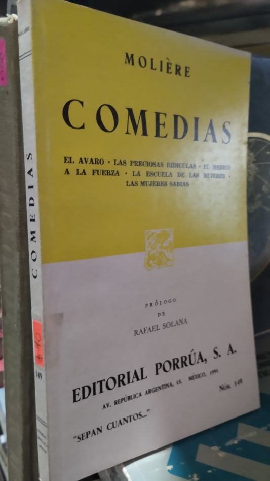 COMEDIAS POR MOLIERE LIBRO USADO NOVELAS ALDAMA