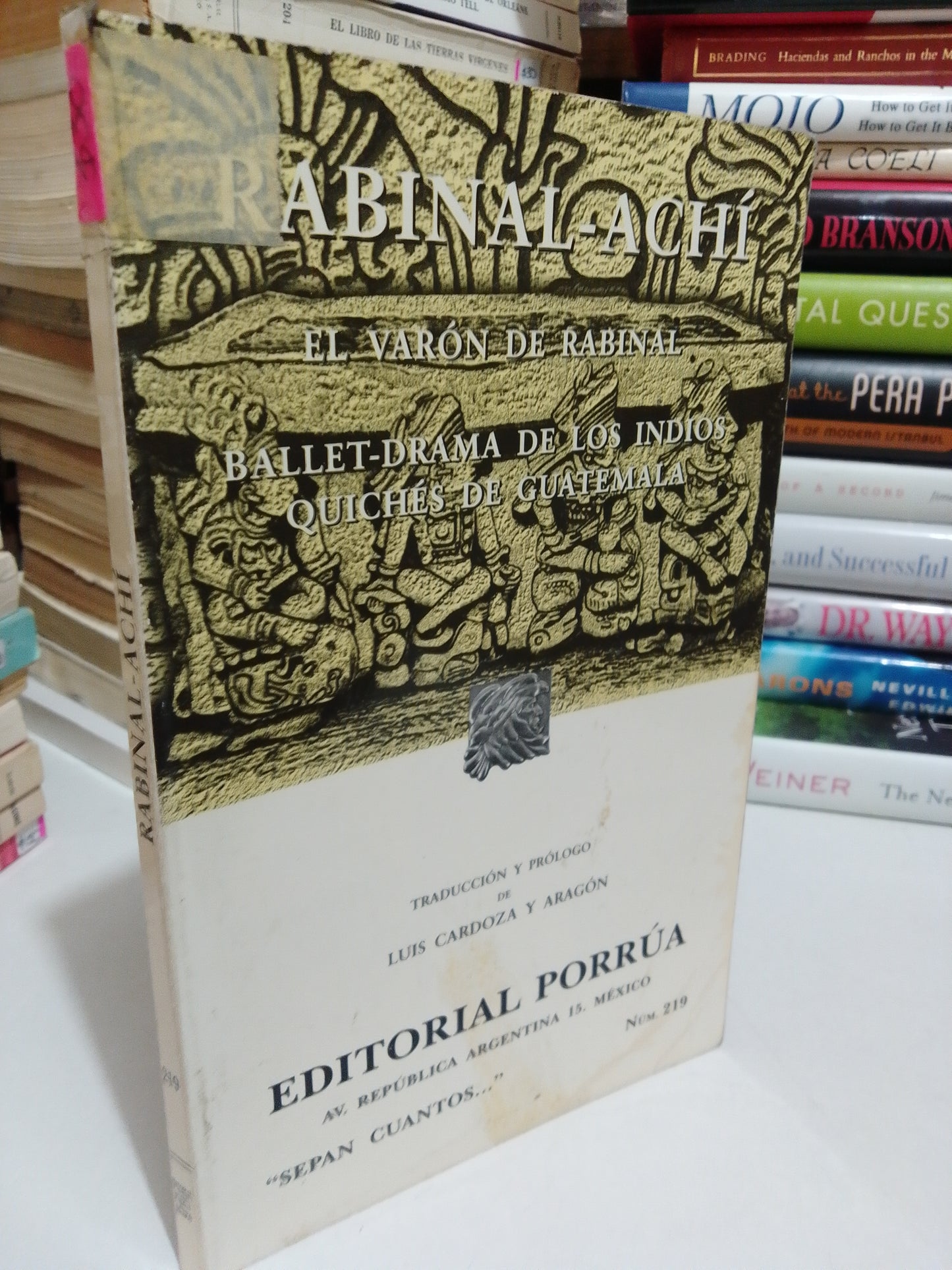 EL VARÓN DE RABINAL POR RABINAL ACHÍ USADO NOVELA JUÁREZ