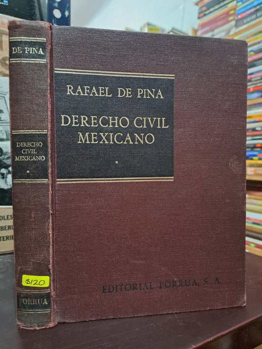 DERECHO CIVIL MEXICANO RAFAEL DE PINA USADO DERECHO LITERARIO 305