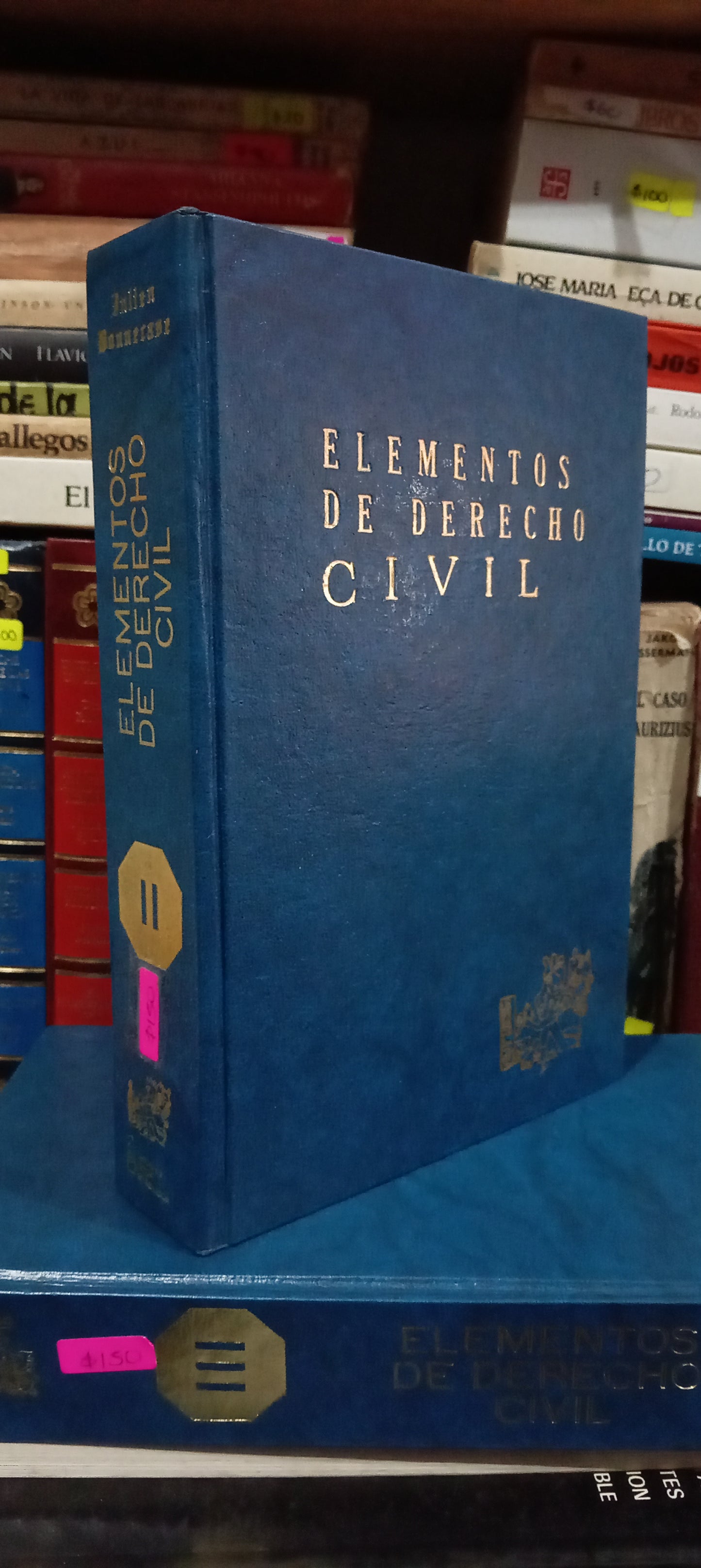 ELEMENTOS DE DERECHO CIVIL POR JULIEN BONNECASE USADO DERECHO LITERARIO 305