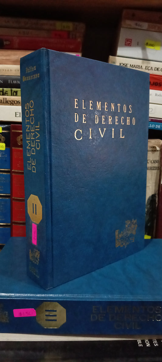 ELEMENTOS DE DERECHO CIVIL POR JULIEN BONNECASE USADO DERECHO JUAREZ 515