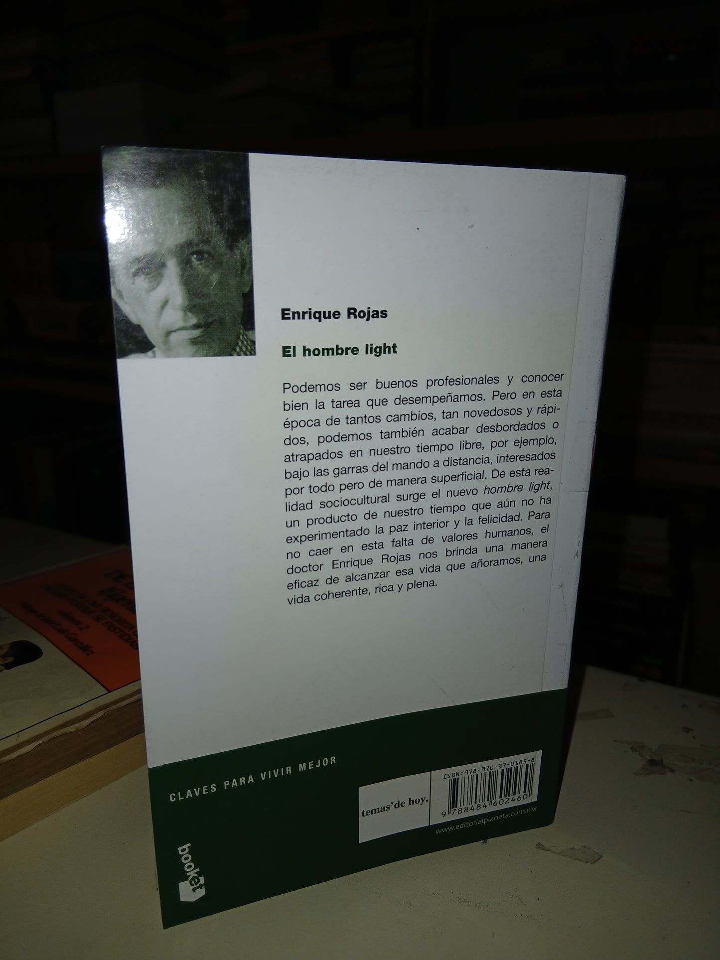 EL HOMBRE LIGHT POR ENRIQUE ROJAS USADO NOVELA LITERARIO 207