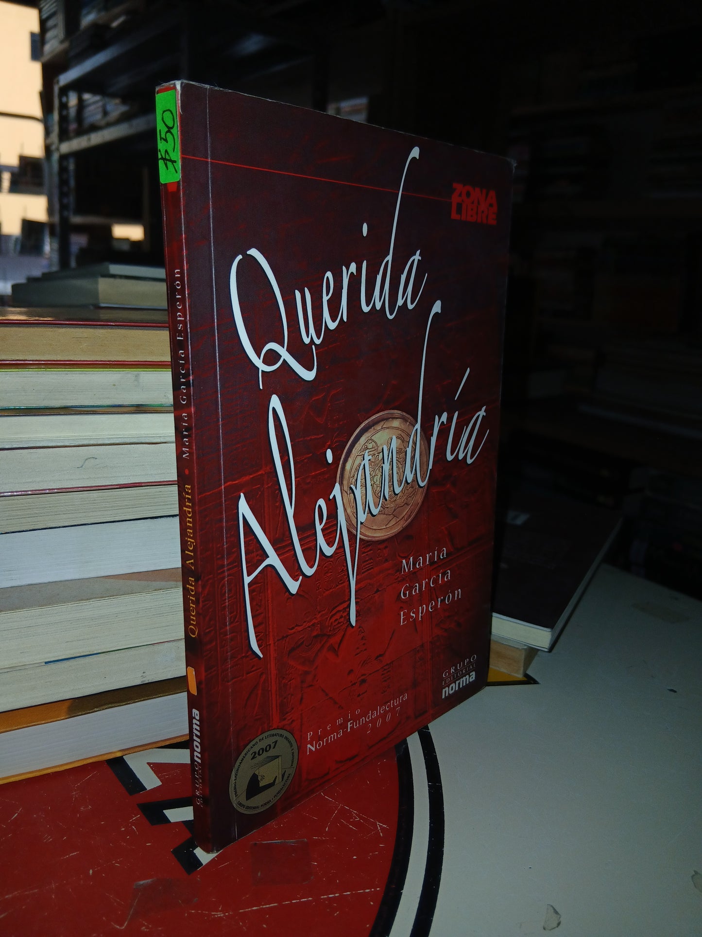 QUERIDA ALEJANDRÍA POR MARÍA GARCÍA ESPERÓN USADO NOVELA LITERARIO 207