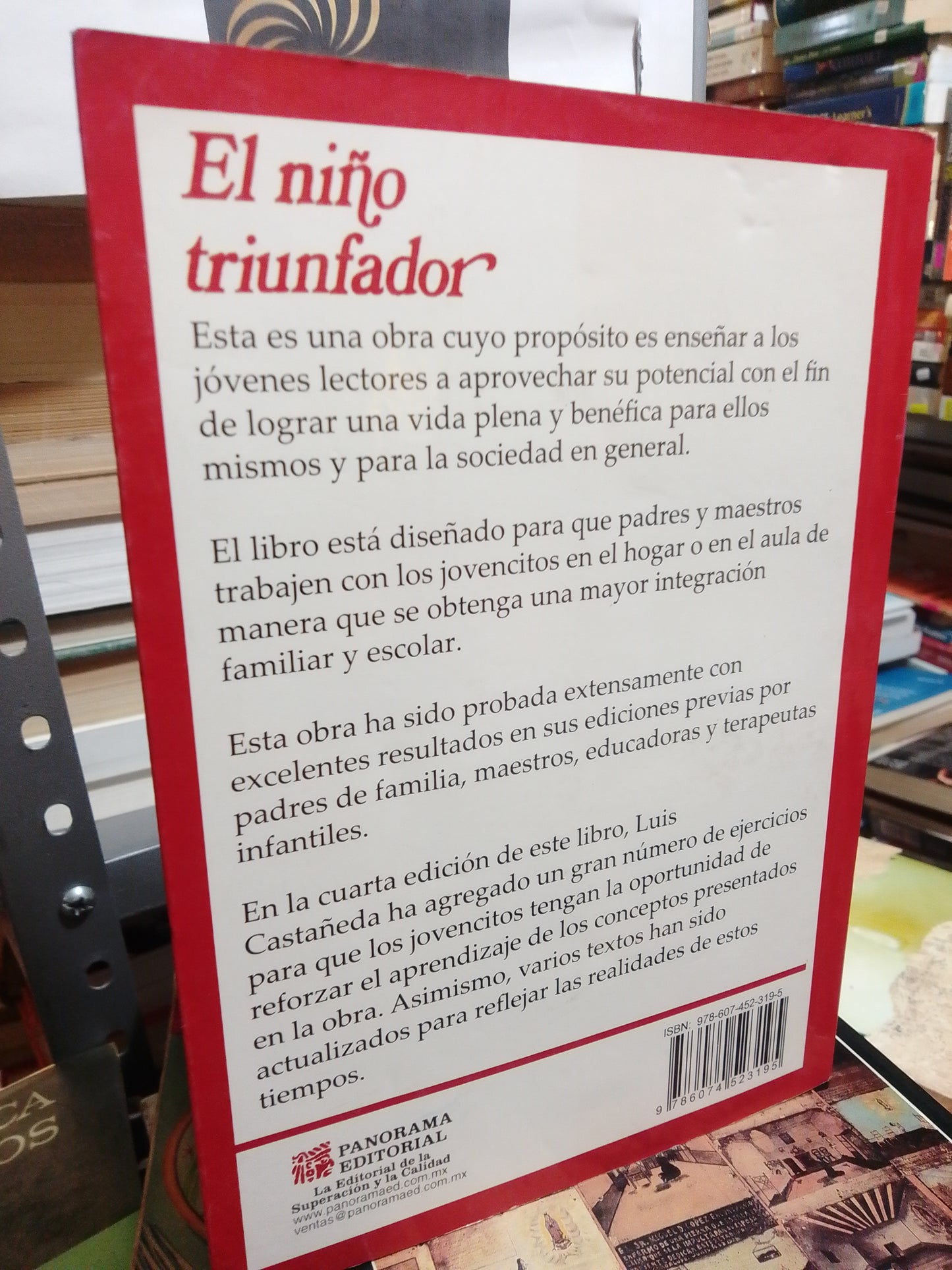 EL NIÑO TRIUNFADOR POR LUIS CASTAÑEDA USADO SUP.PERSONAL JUAREZ