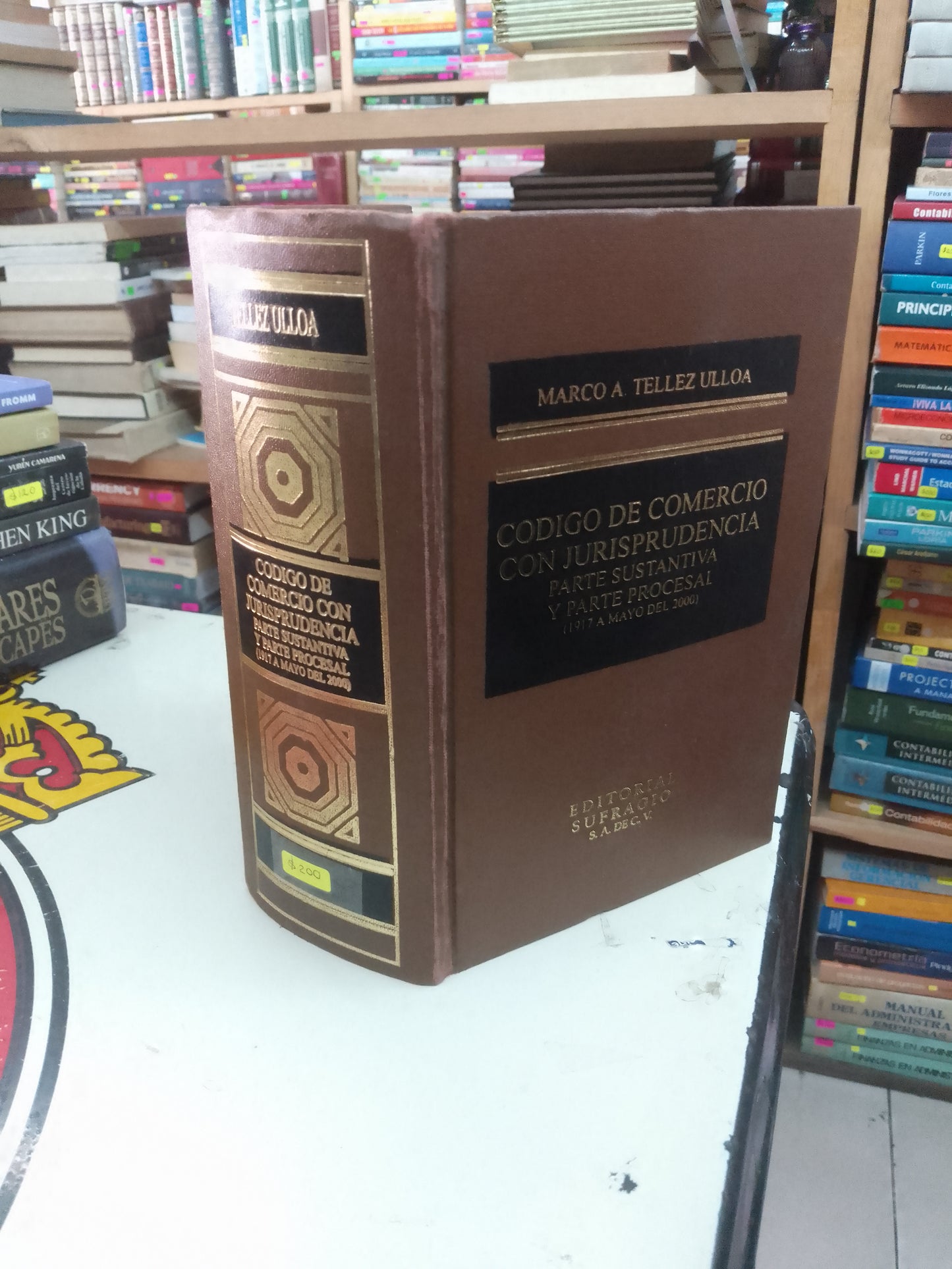 CODIGO DE COMERCIO CON JURISPRUDENCIA PARTE SUSTANTIVA Y PARTE PROCESAL (1917 A MAYO DEL 2000) POR TELLEZ ULLOA USADO DERECHO LITERARIO 207