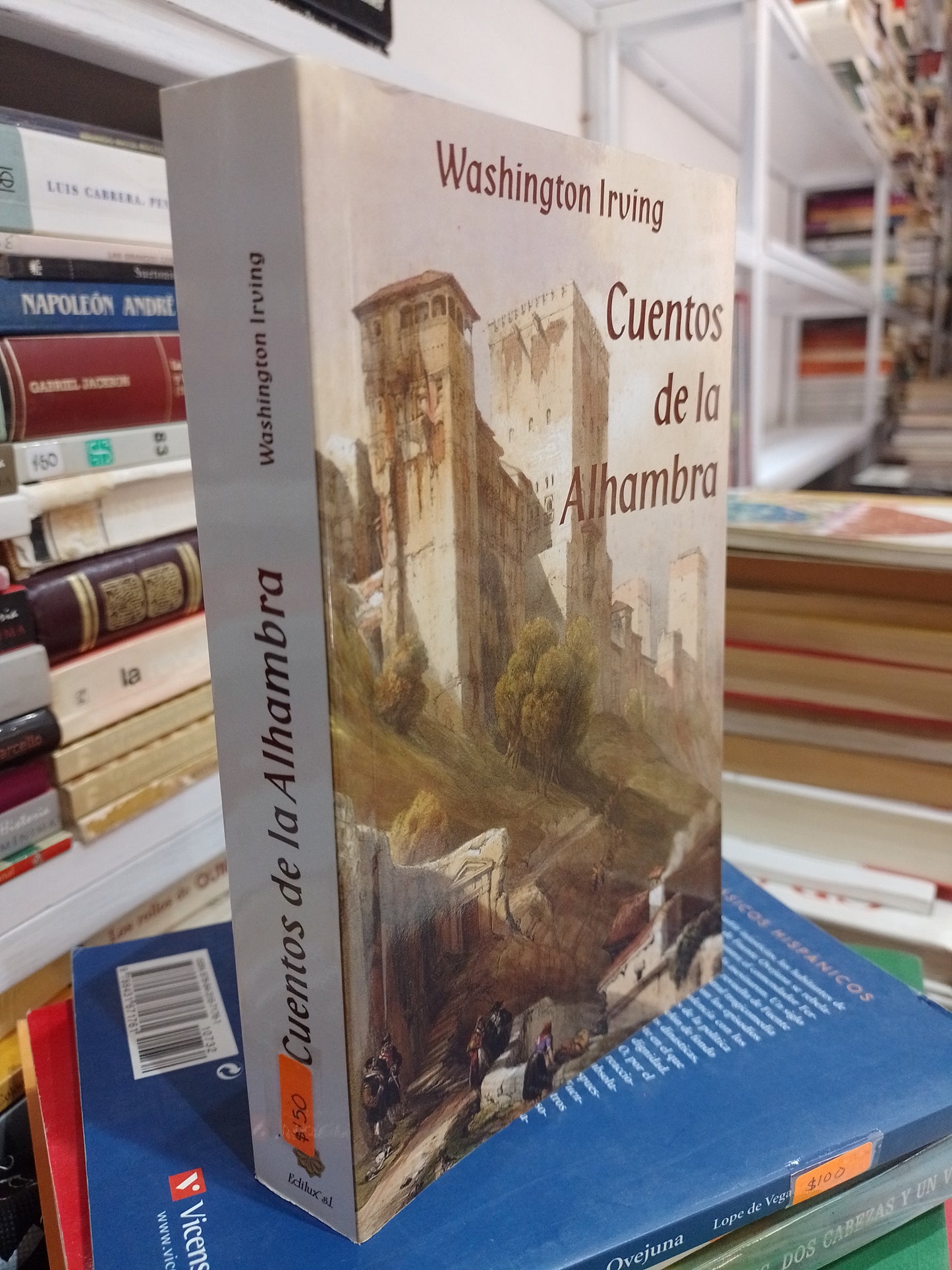 CUENTOS DE LA ALHAMBRA POR WASHINGTON IRVING USADO NOVELA JUAREZ 515