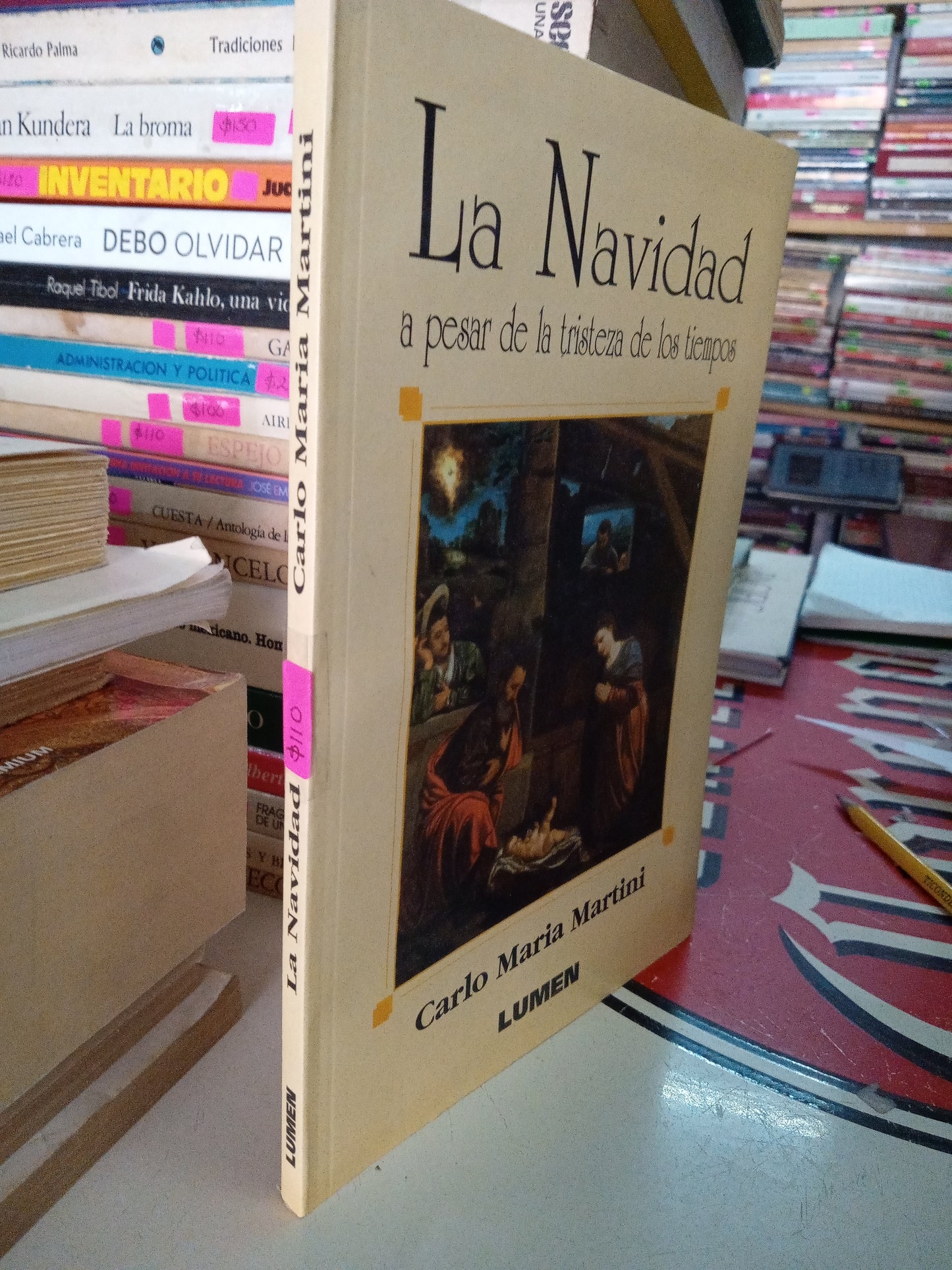 LA NAVIDAD A PESAR DE LA TEISTEZA DE LOS TIEMPOS POR CARLO MARIA MARTINI USADO NOVELA LITERARIO 207