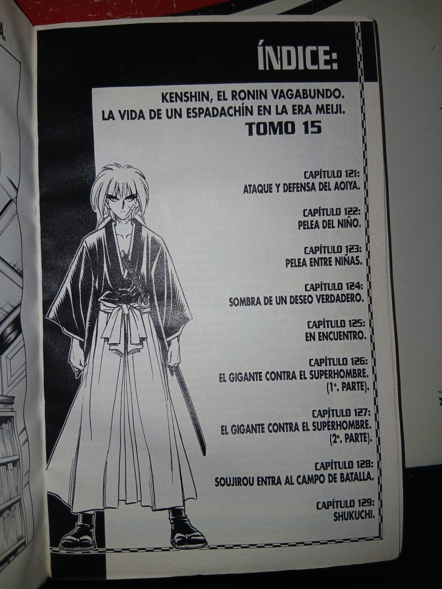 SAMURÁI X 15: EL GIGANTE CONTRA EL GRAN HOMBRE POR NOBUHIRO WATSUKI USADO MANGA LITERARIO 207