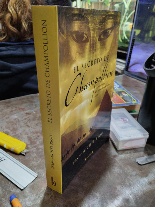 EL SECRETO DE CHAMPOLLION POR JEAN-MICHEL RIOU USADO NOVELAS ALDAMA