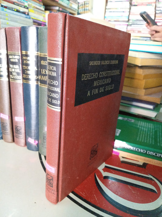 DERECHO CONSTITUCIONAL MEXICANO A FIN DE SIGLO POR SALVADOR VALENCIA CARMONA USADO DERECHO LITERARIO 207