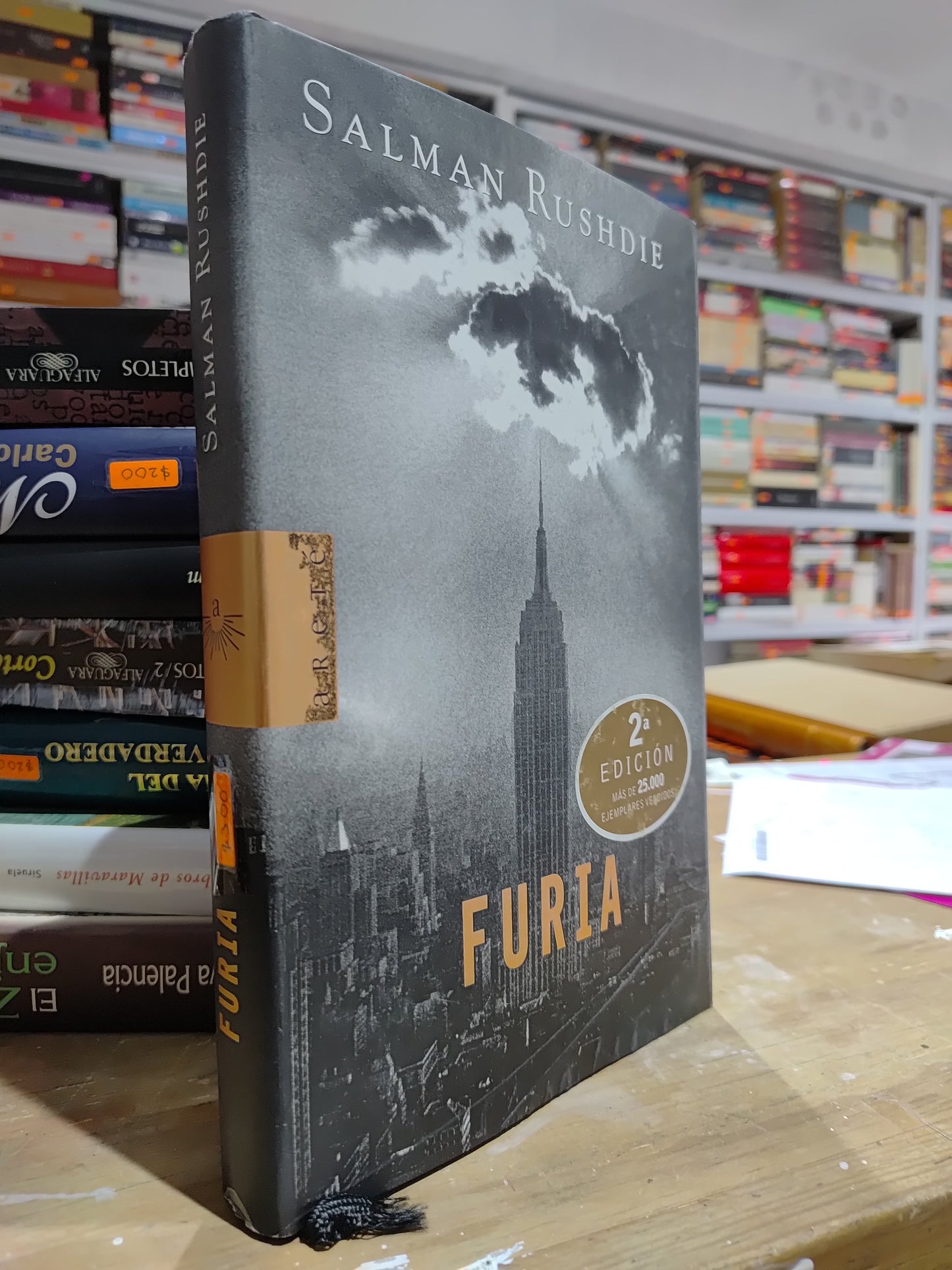 FURIA POR SALMAN RUSHDIE USADO NOVELAS JUAREZ 515