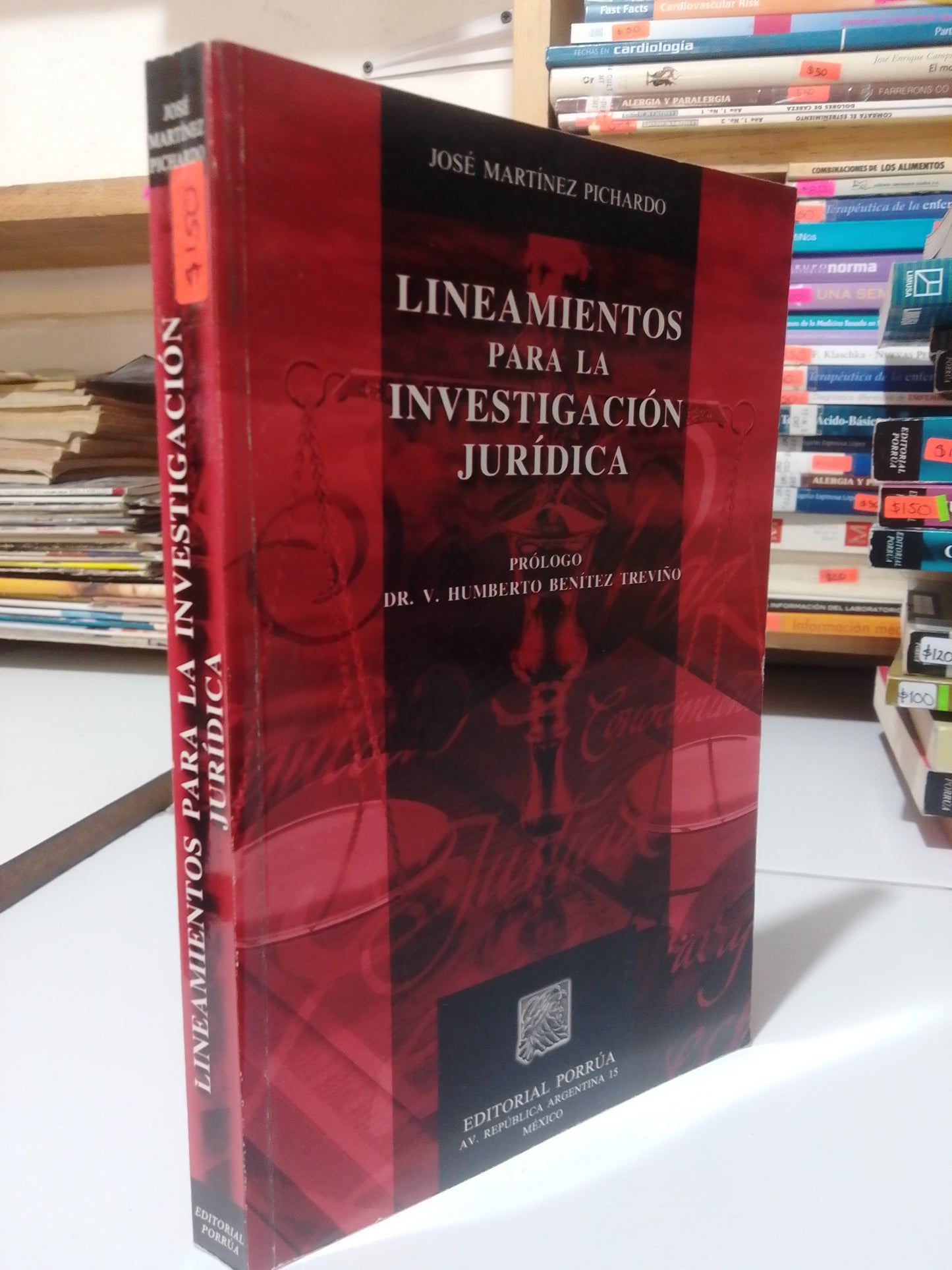 LINEAMIENTOS PARA LA INVESTIGACION JURIDICA POR JOSE MARTINEZ PICHARDO USADO DERECHO JUAREZ