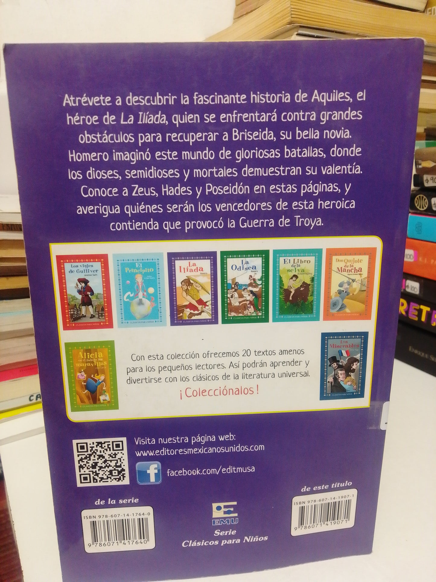LA ILIADA POR HOMERO USADO INFANTIL JUAREZ