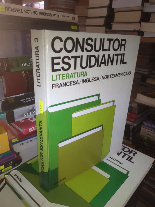 CONSULTOR ESTUDIANTIL LITERATURA 3: FRANCESA/ INGLESA/ NORTEAMERICANA (VARIOS AUTORES) USADO NOVELA LITERARIO 207