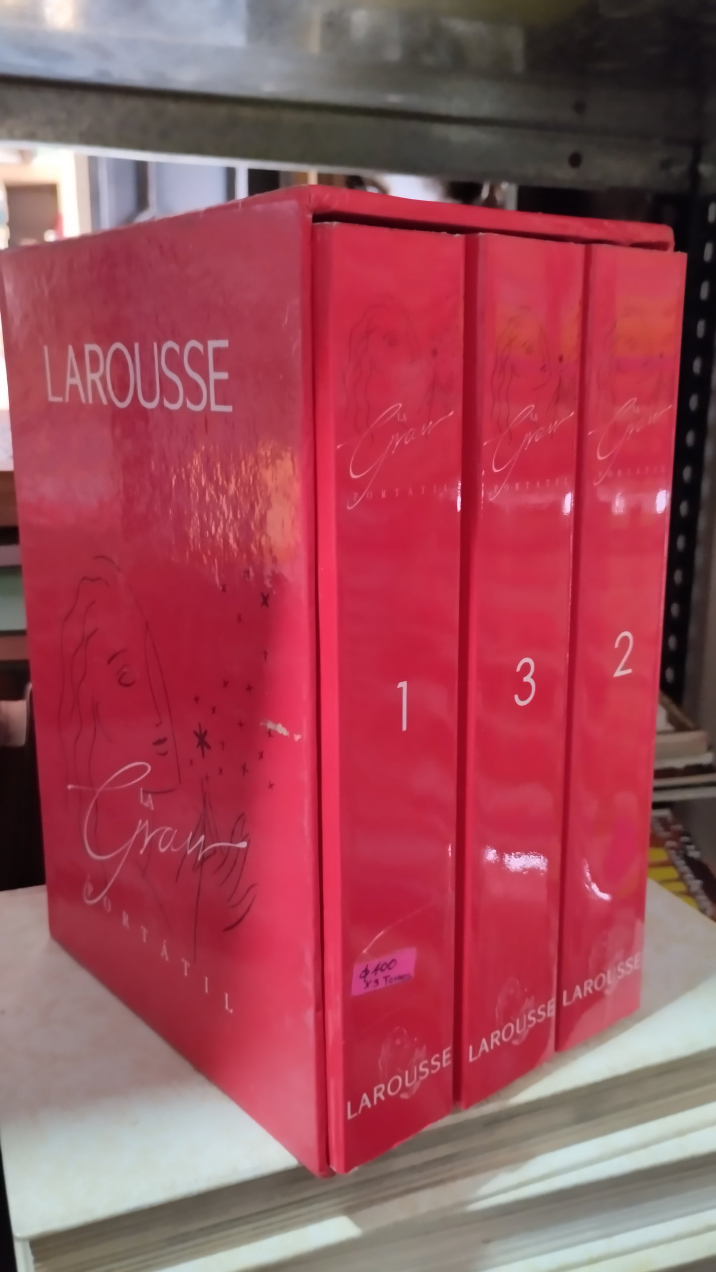 LAROUSSE LA GRAN PORTATIL 3 TOMOS LIBRO PASTA BLANDA LIBRO USADO EDUCACIÓN ALDAMA