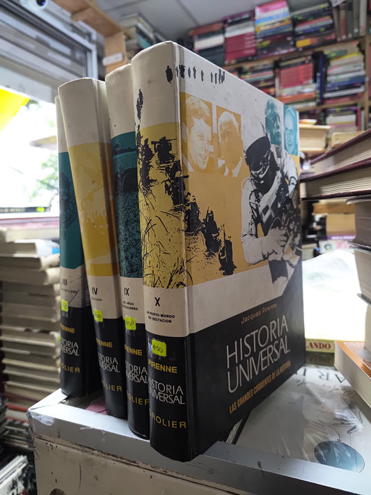 HISTORIA UNIVERSAL POR JAQUES PIRENNE USADO HISTORIA JUAREZ 507 4 TOMOS $150 C/U