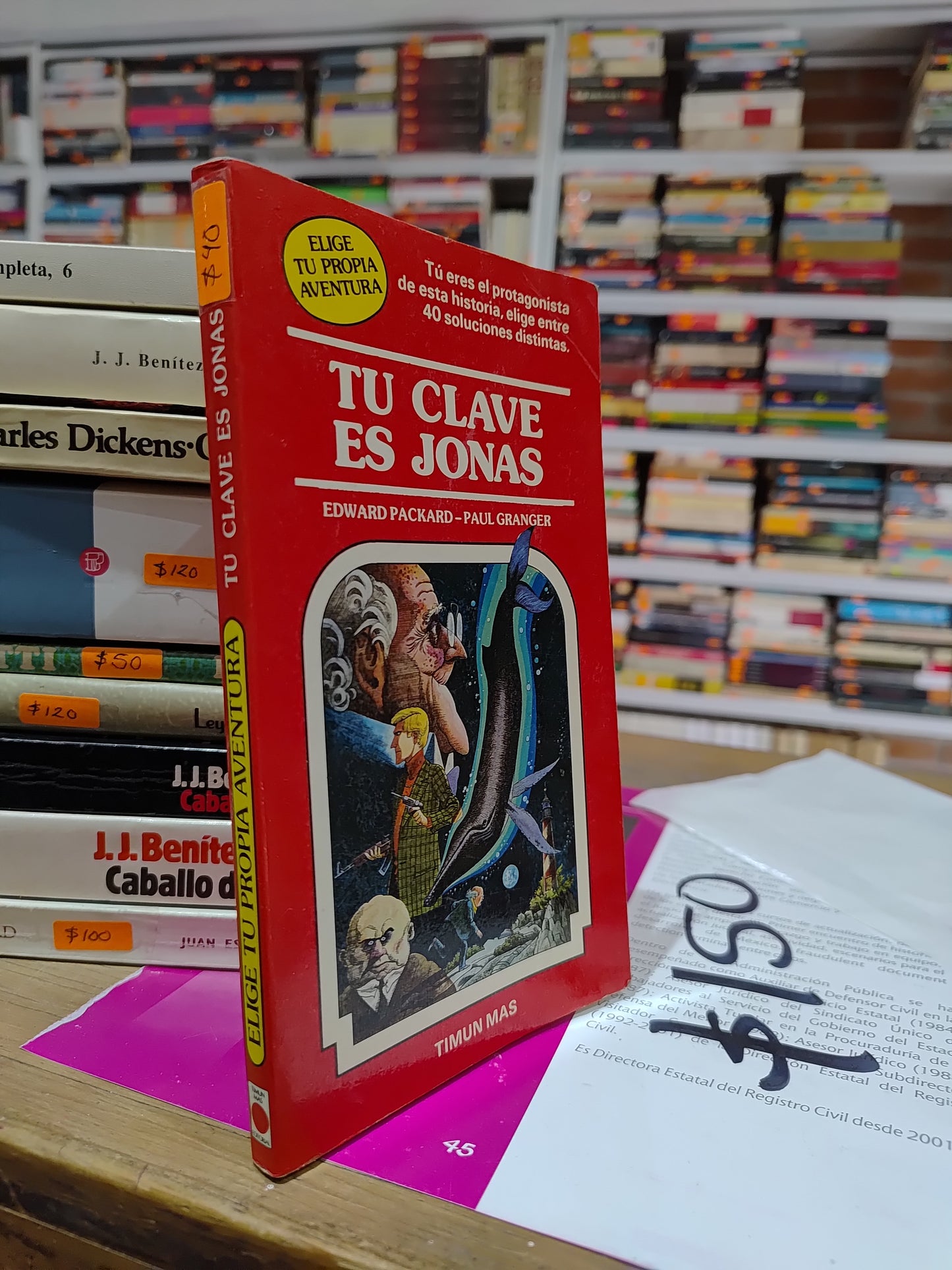 TU CLAVE EN JONAS POR EDWARD PACKARD USADO NOVELAS JUAREZ 515