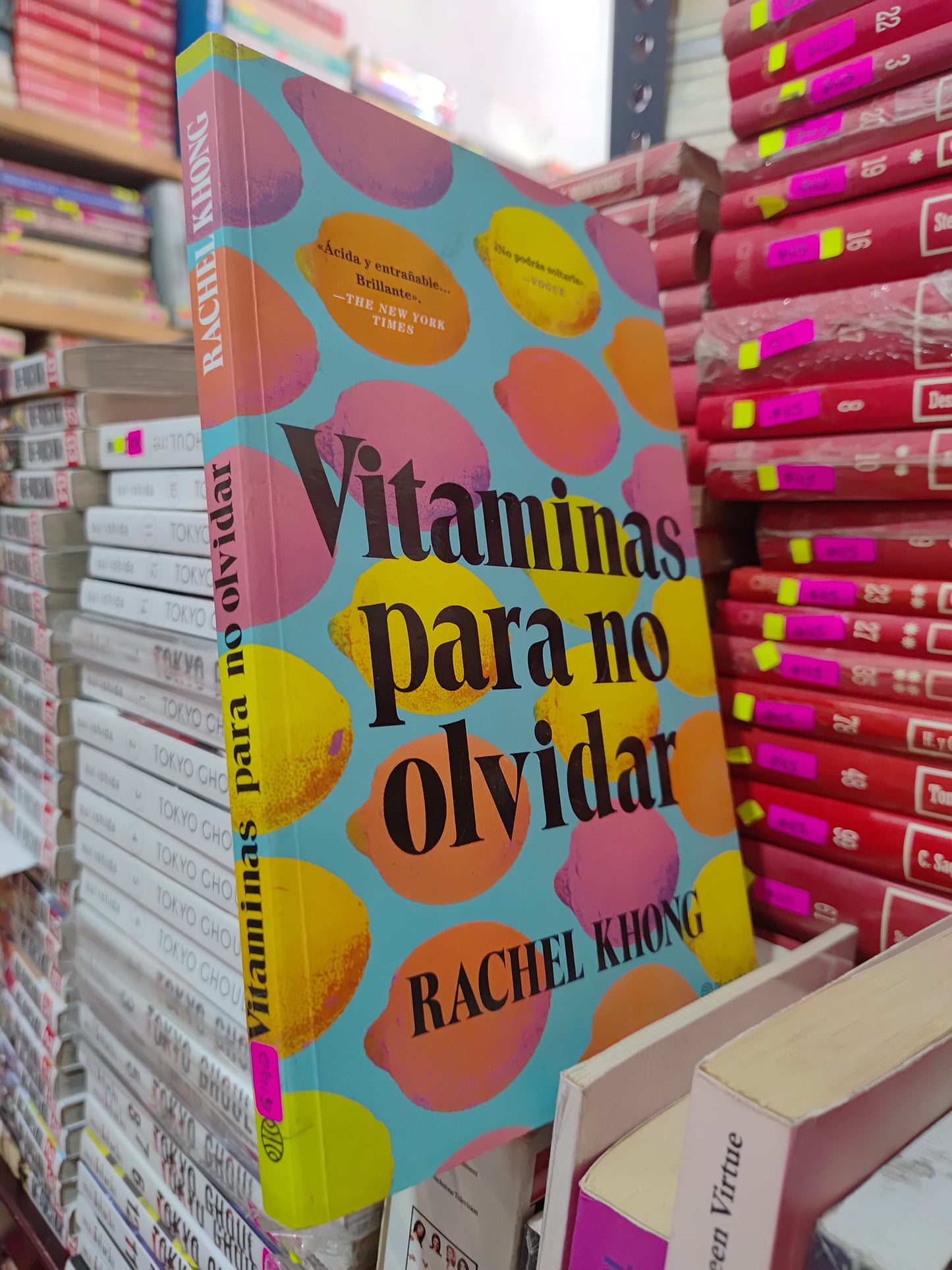 VITAMINAS PARA NO OLVIDAR POR RACHEL KHONG USADO NOVELAS LITERARIO 305