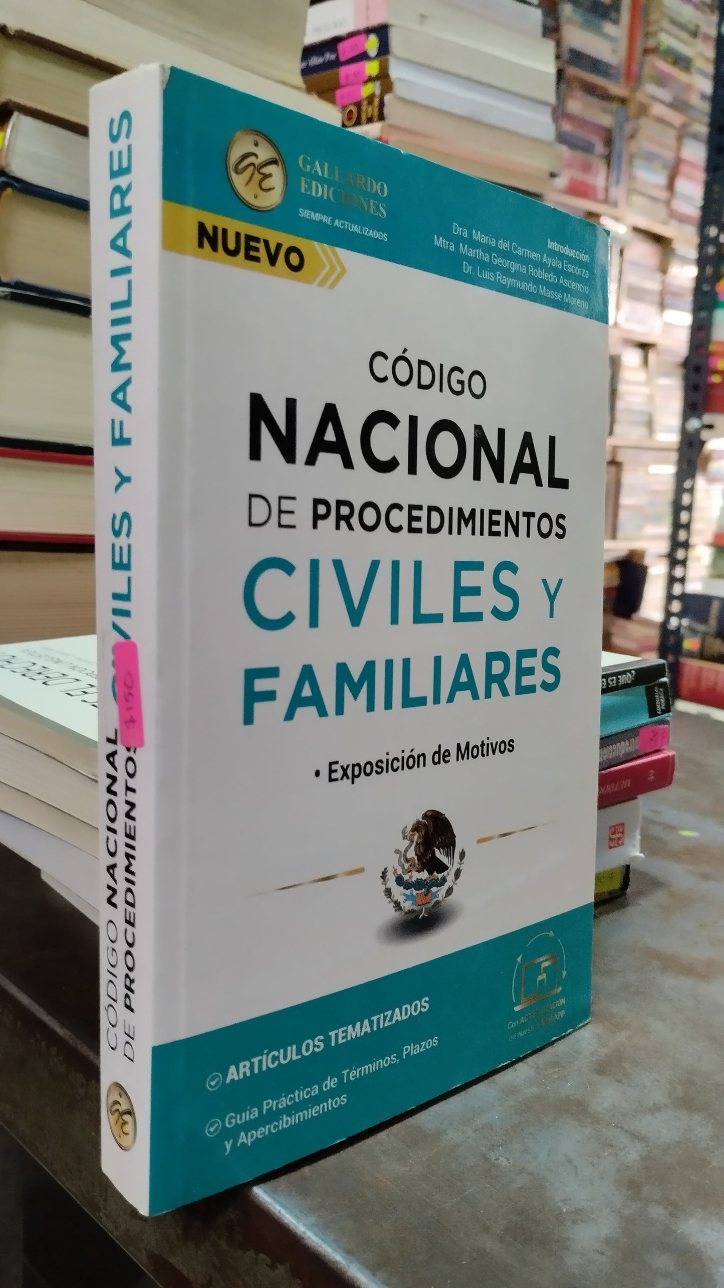CODIGO NACIONAL DE PROCEDIMIENTOS CIVILES Y FAMILIARES LIBRO USADO DERECHO ALDAMA