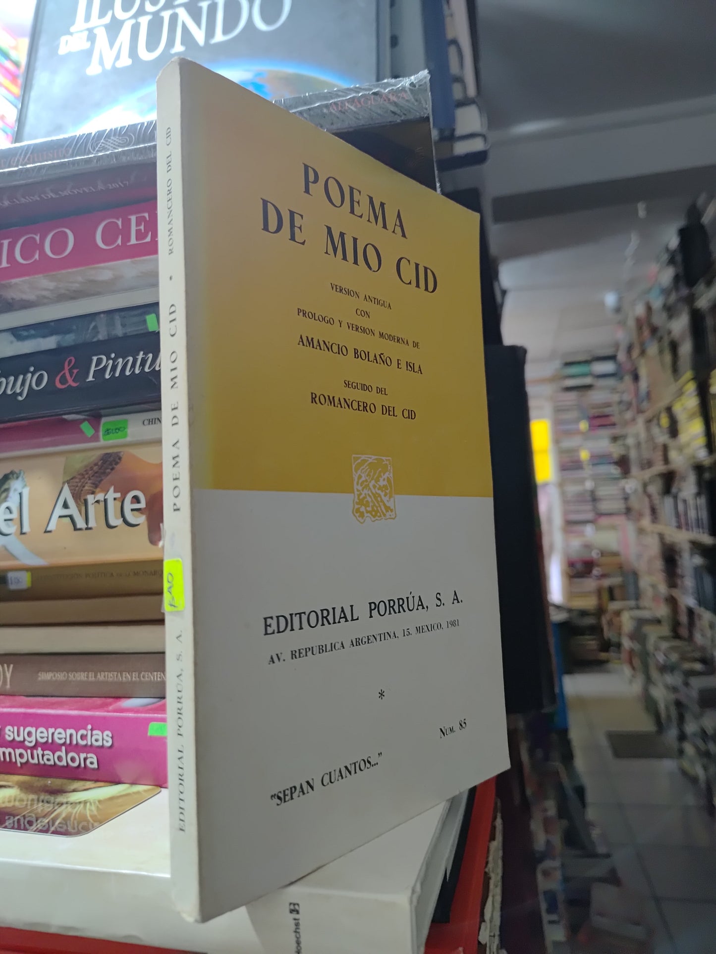 POEMA DE MIO CID POR AMANCIO BOLAÑO E ISLA USADO NOVELAS JUAREZ