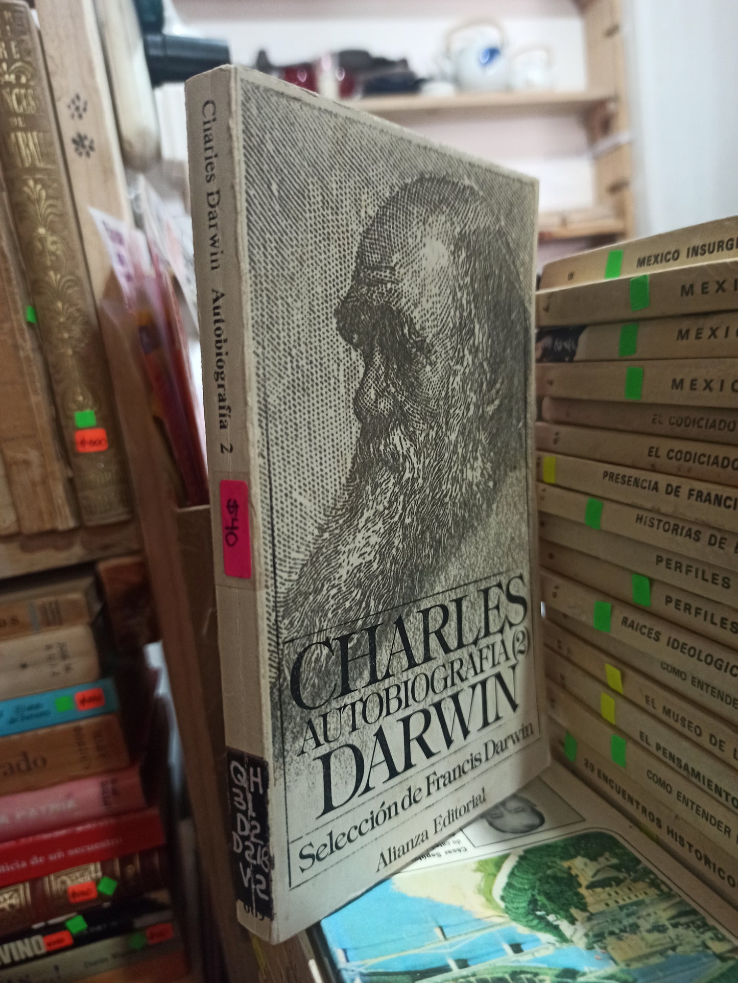 CHARLES DARWIN AUTOBIOGRAFÍA 2 POR EDITORIAL ALIANZA USADO HISTORIA ALDAMA