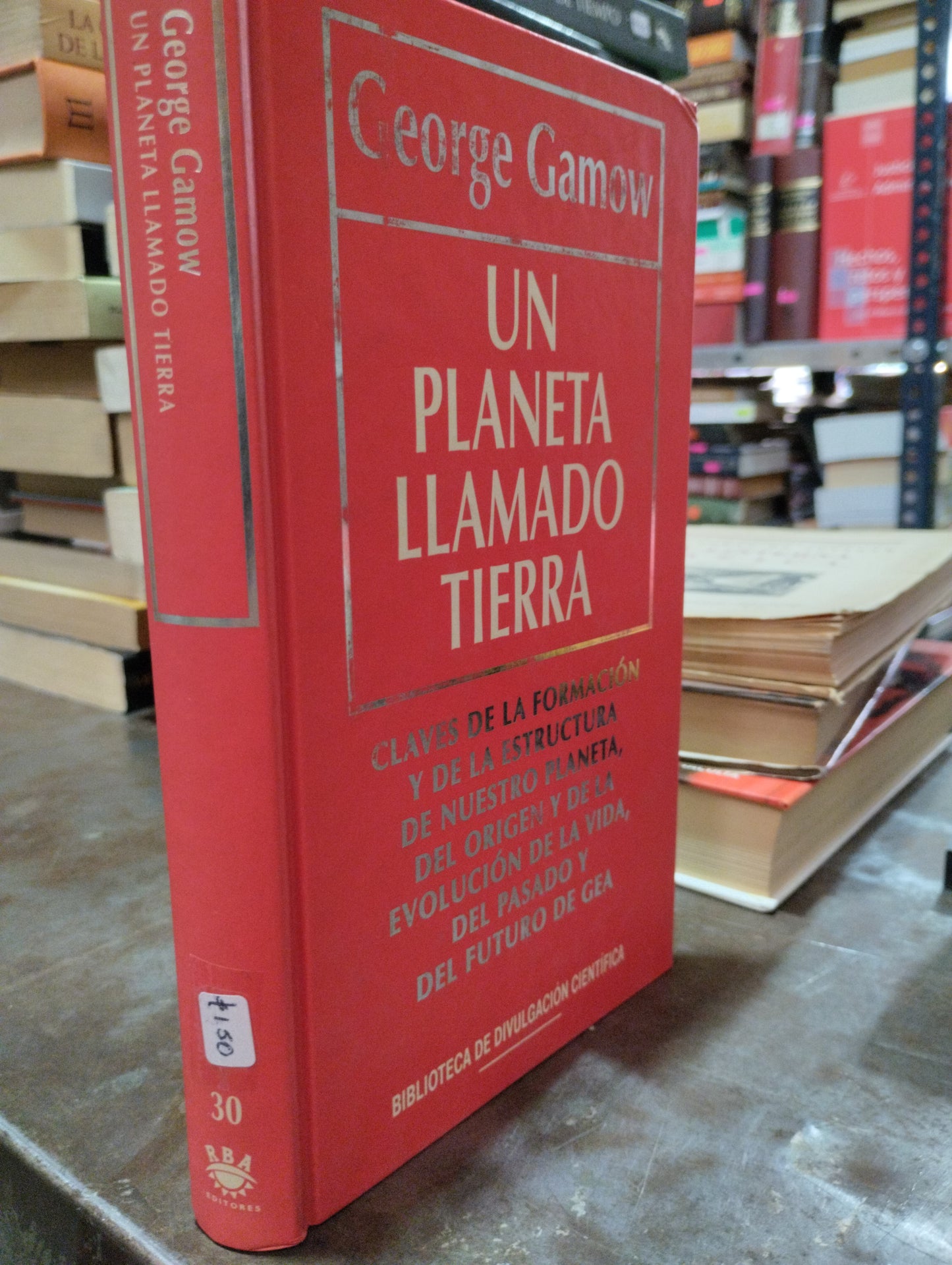 UN PLANETA LLAMADO TIERRA POR GEORGE GAMOW USADO NOVELAS ALDAMA