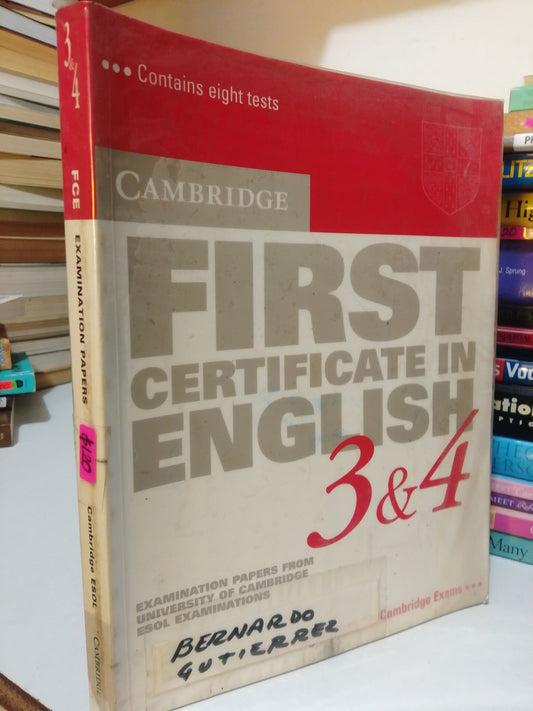 FIRST CERTIFICATE IN ENGLISH EXAMINARION PAPERS USADO IDIOMAS JUAREZ