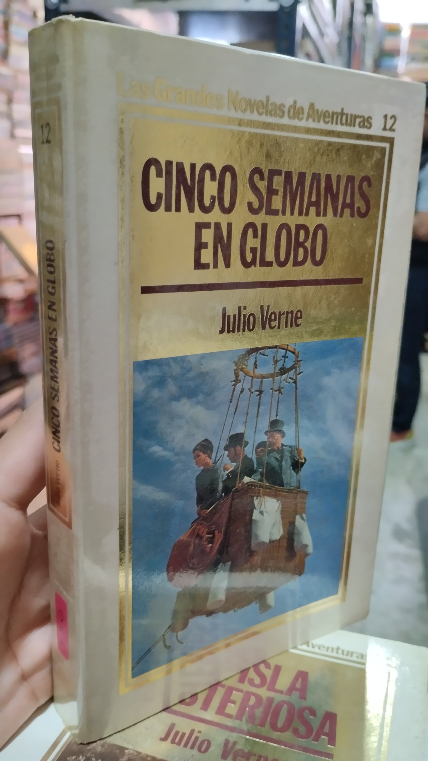 CINCO SEMANAS EN GLOBO POR JULIO VERNE LIBRO USADO NOVELAS ALDAMA