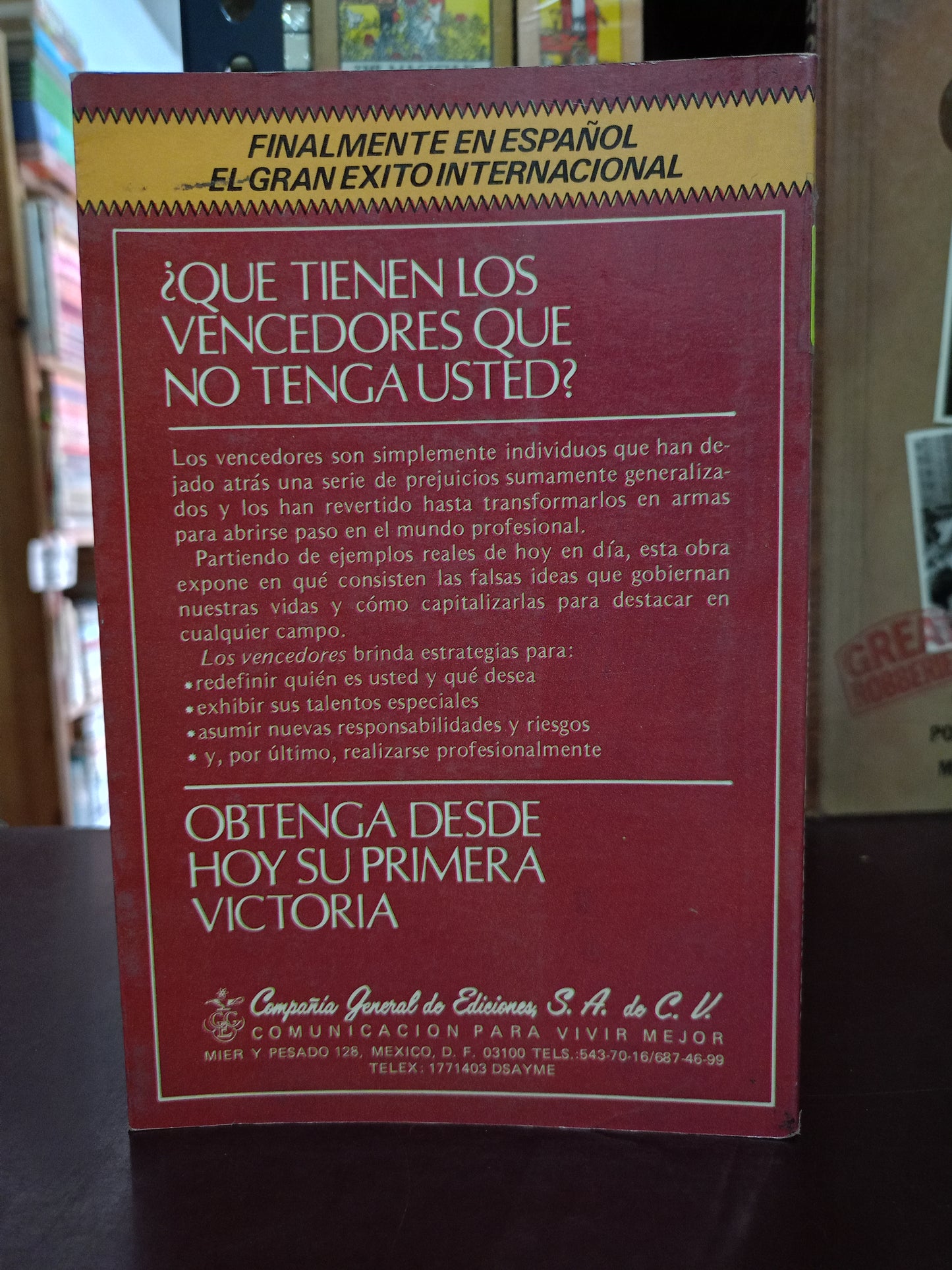 LOS VENCEDORES POR ADELE SCHEELE USADO SUPERACIÓN PERSONAL LITERARIO 305