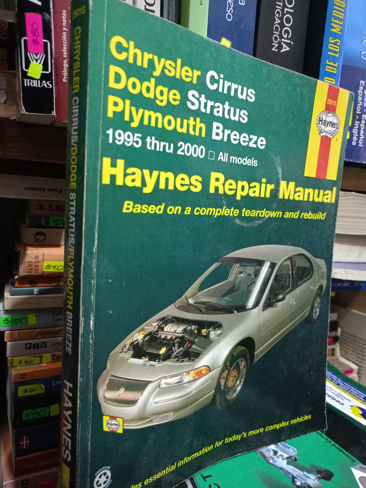 CHRYSLER CIRRUS DODGE STRATUS PLYMOUTH BREEZE HAYNES REPAIR MANUAL USADO MATE LITERARIO 305