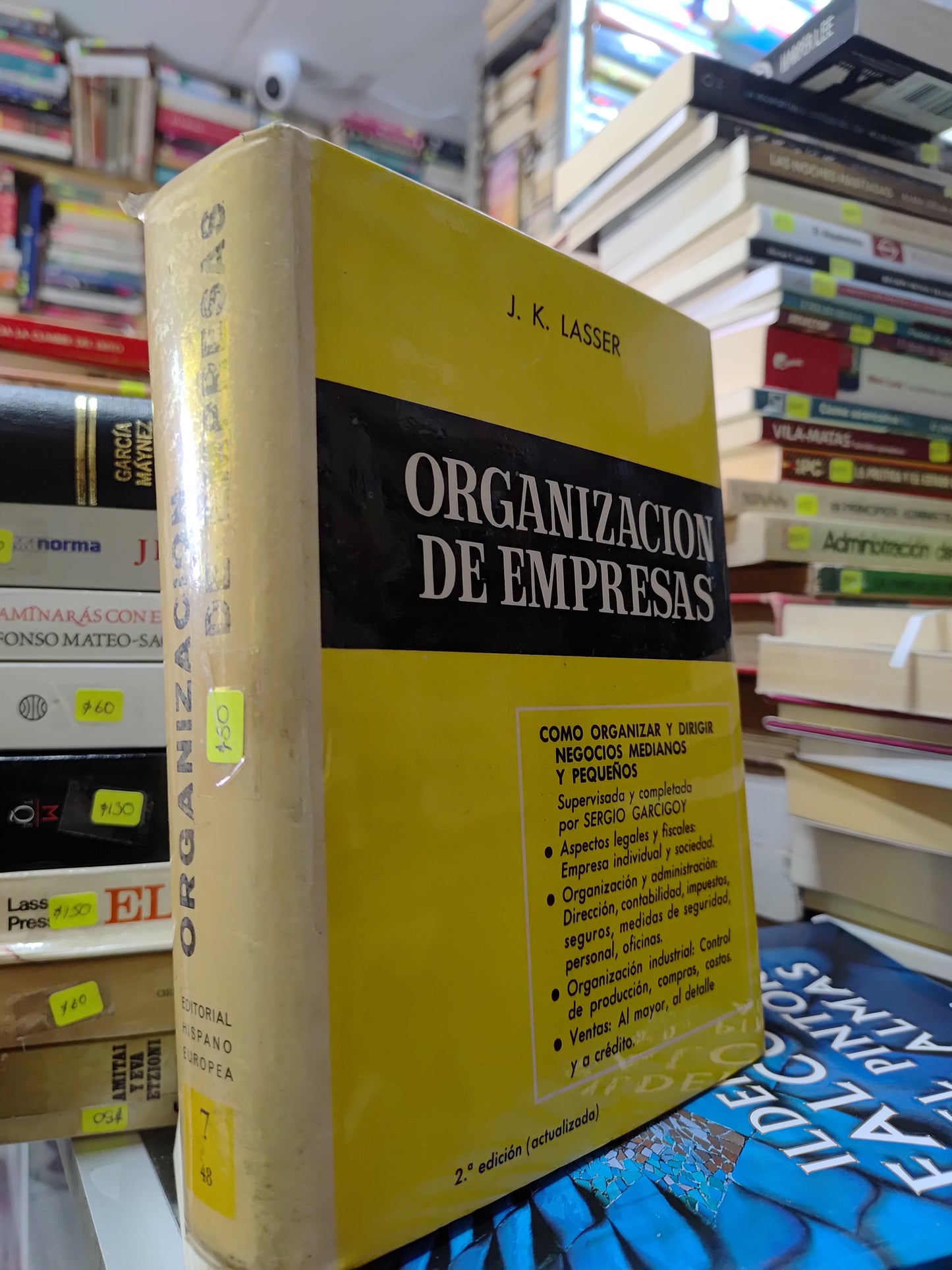 ORGANIZACION DE EMPRESAS POR J. K. LASSER USADO ADMINISTRACION JUAREZ 507