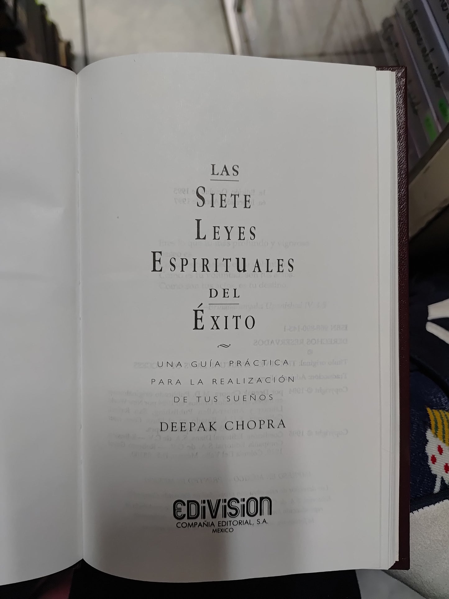 LAS SIETE LEYES ESPIRITUALES DEL EXITO POR DEEPAK CHOPRA USADO SUP PERSONAL JUAREZ 515