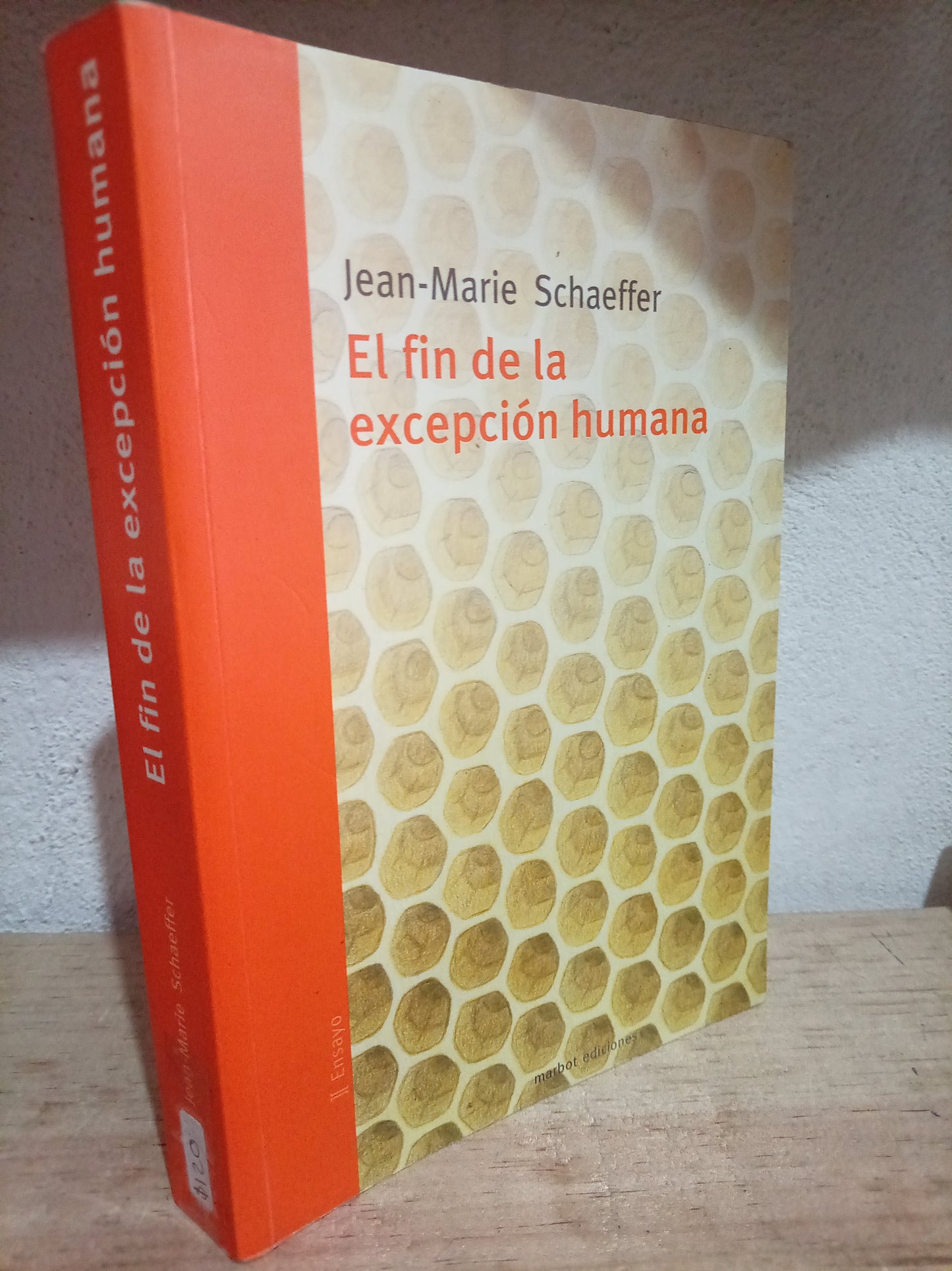 EL FIN DE LA EXCEPCIÓN HUMANA POR JEAN MARIE SCHAEFFER USADO HISTORIA LITERARIO 305