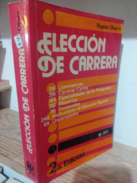 ELECCION DE CARRERA POR ROGELIO OLIVER H. USADO EDUCACION JUAREZ